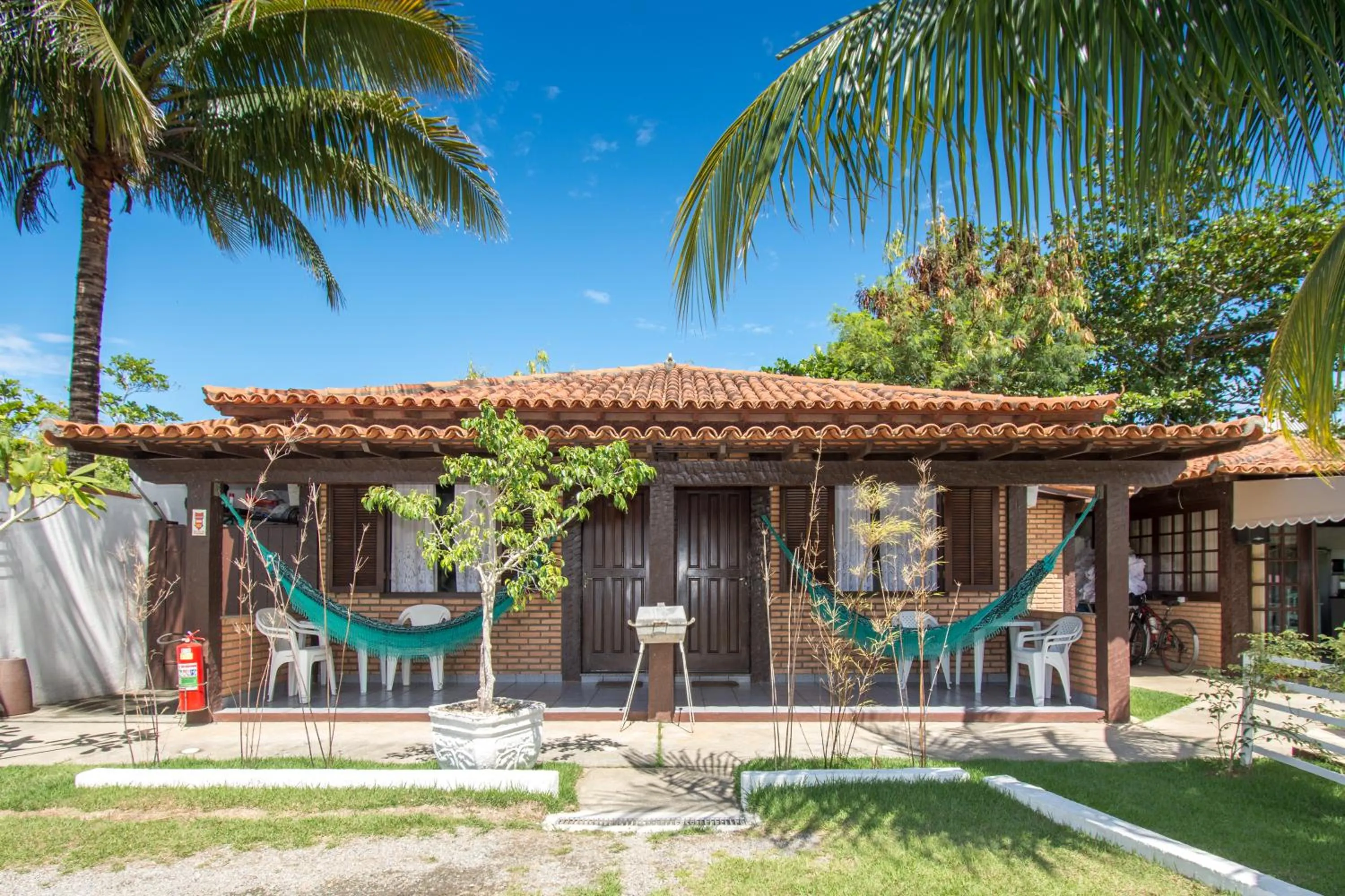 Balcony/Terrace in Pousada Casuarina Geribá