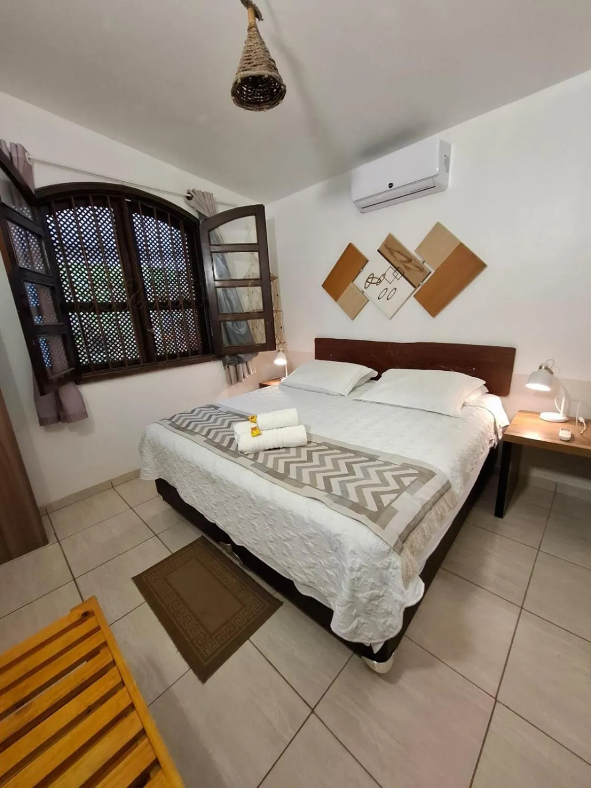 Bed in Chalés Alto Da Estância