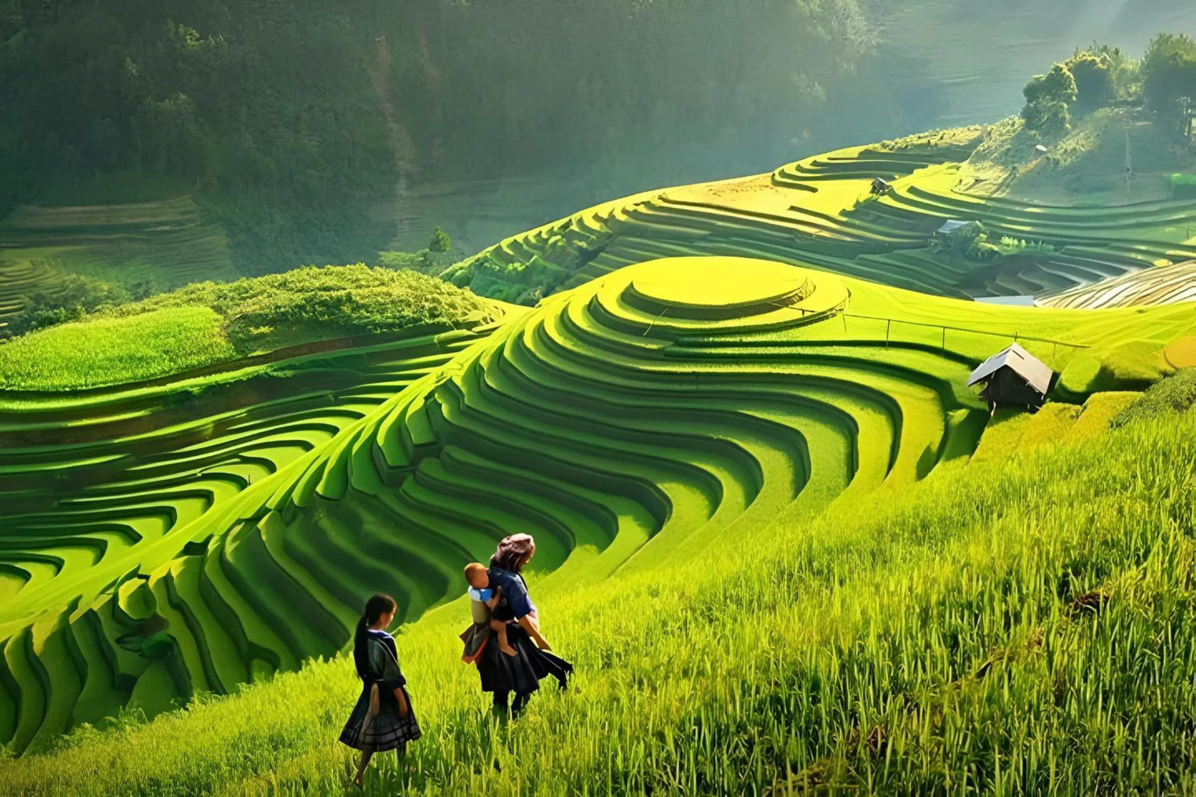 Property building in Golden Moon Suite Hotel & Travel