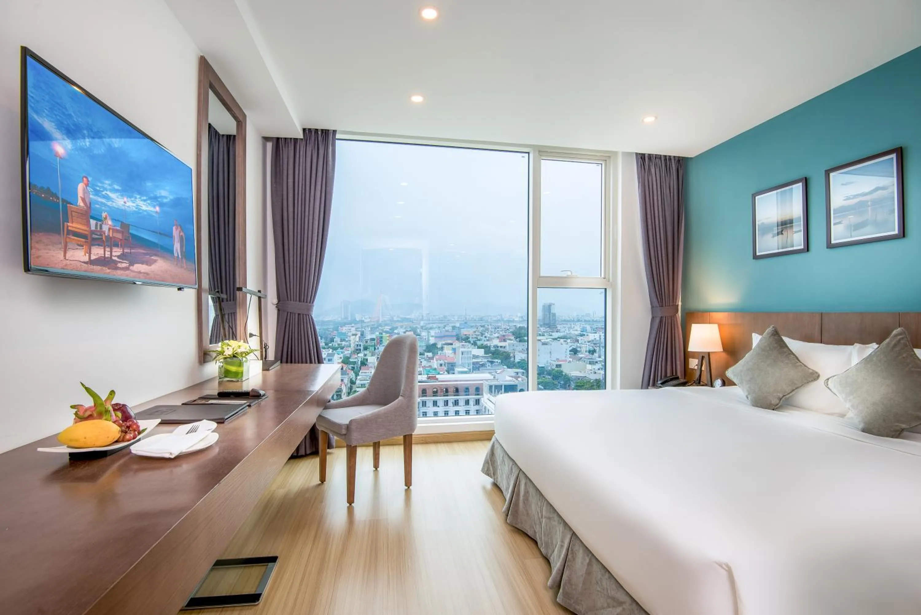Bed in Royal Lotus Hotel Danang