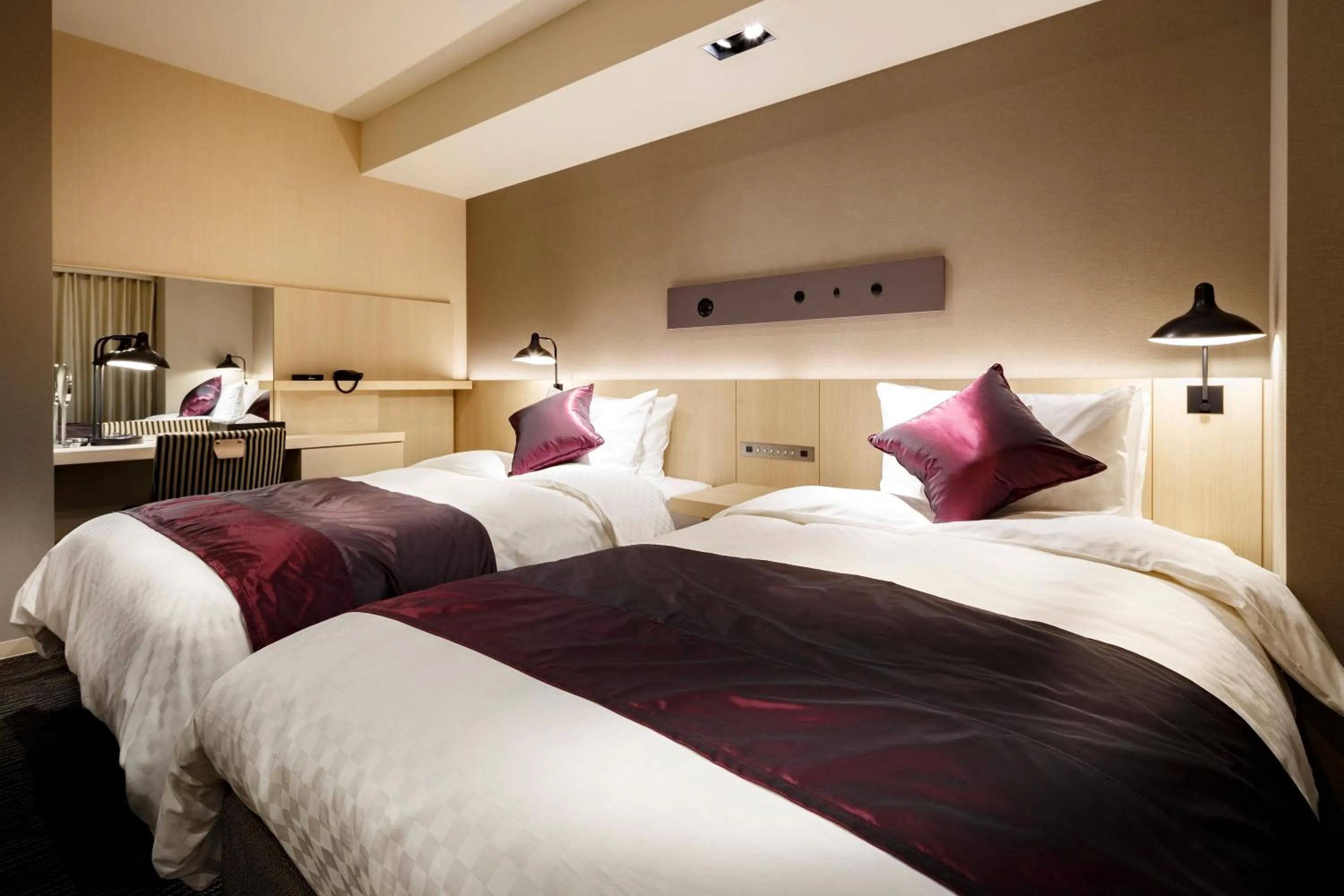 Bed in Hotel Vista Sendai