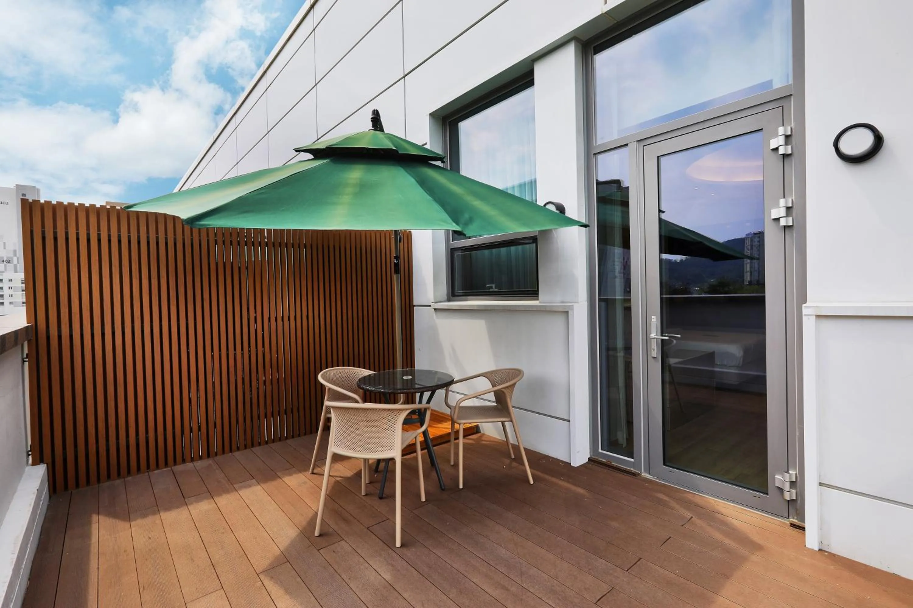 Balcony/Terrace in Wirye Militopia Hotel By Marine