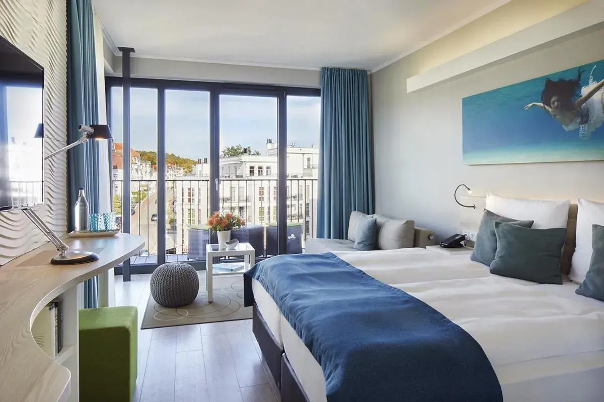 Double Room - single occupancy in SEETELHOTEL Kaiserstrand Beachhotel das Lifestyle-Hotel direkt am Strand Double Room - single occupancy in SEETELHOTEL Kaiserstrand Beachhotel das Lifestyle-Hotel direkt am Strand