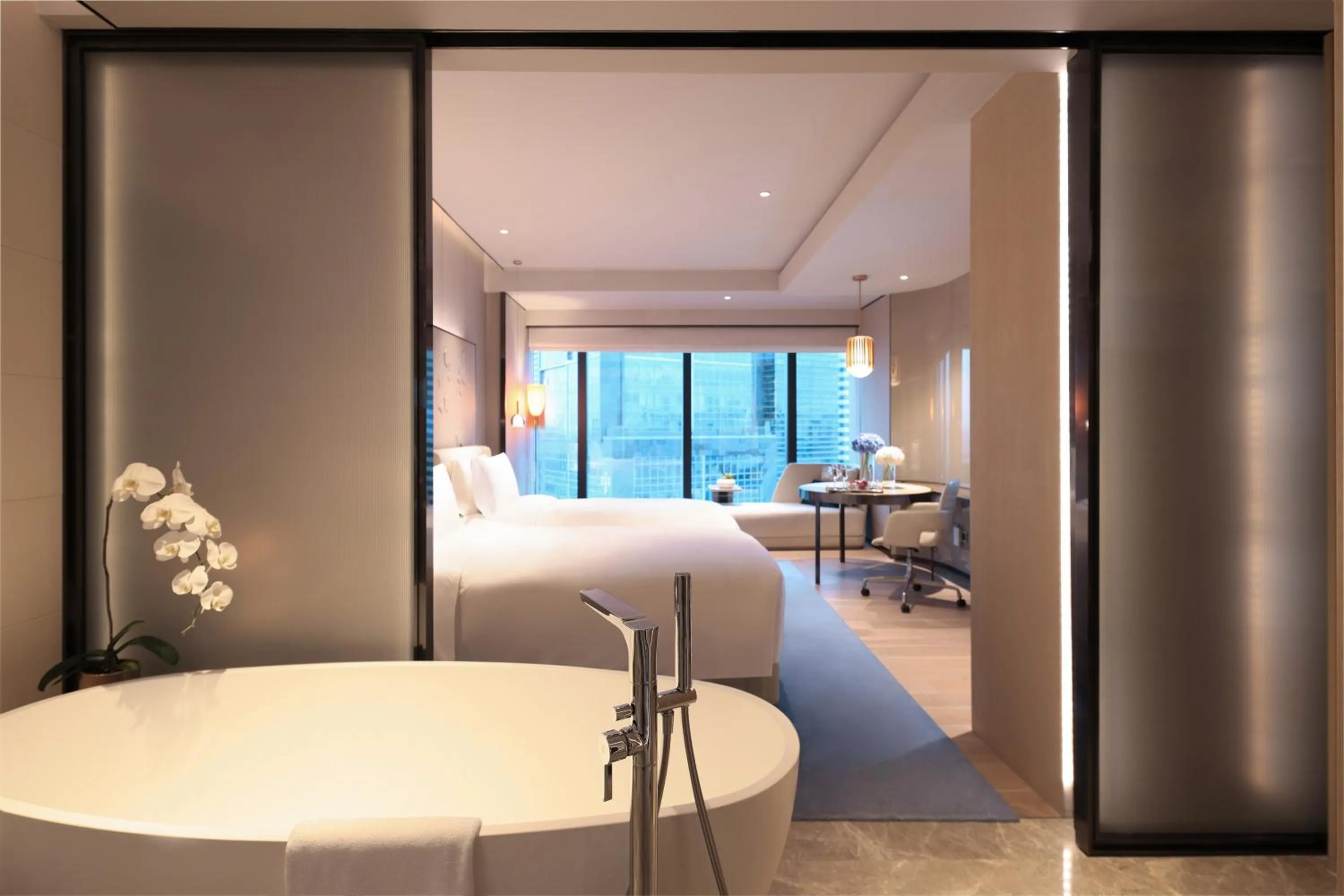 Photo of the whole room, Bed in InterContinental Beijing Sanlitun by IHG