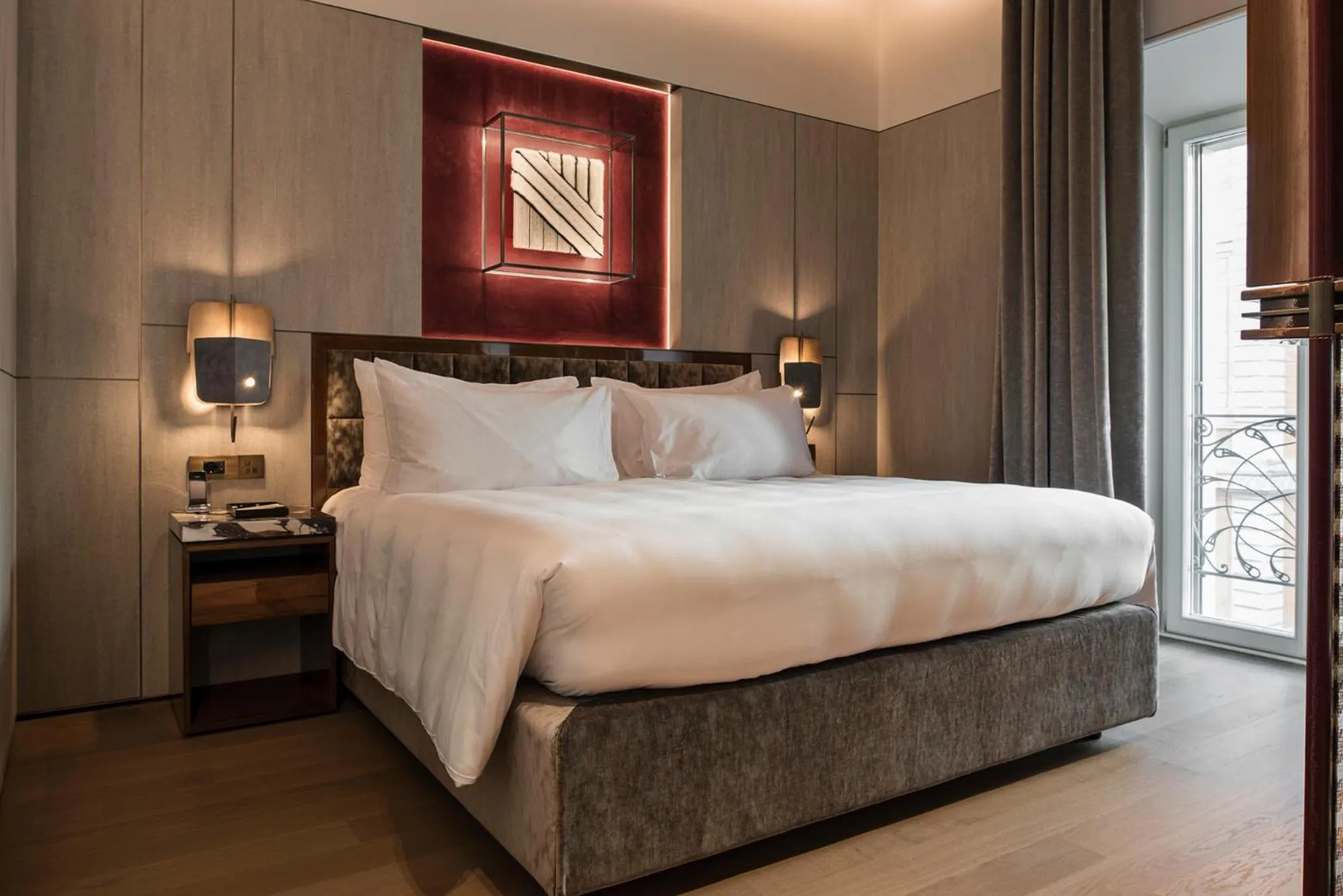 Bedroom, Bed in Fendi Private Suites - Small Luxury Hotels of the World