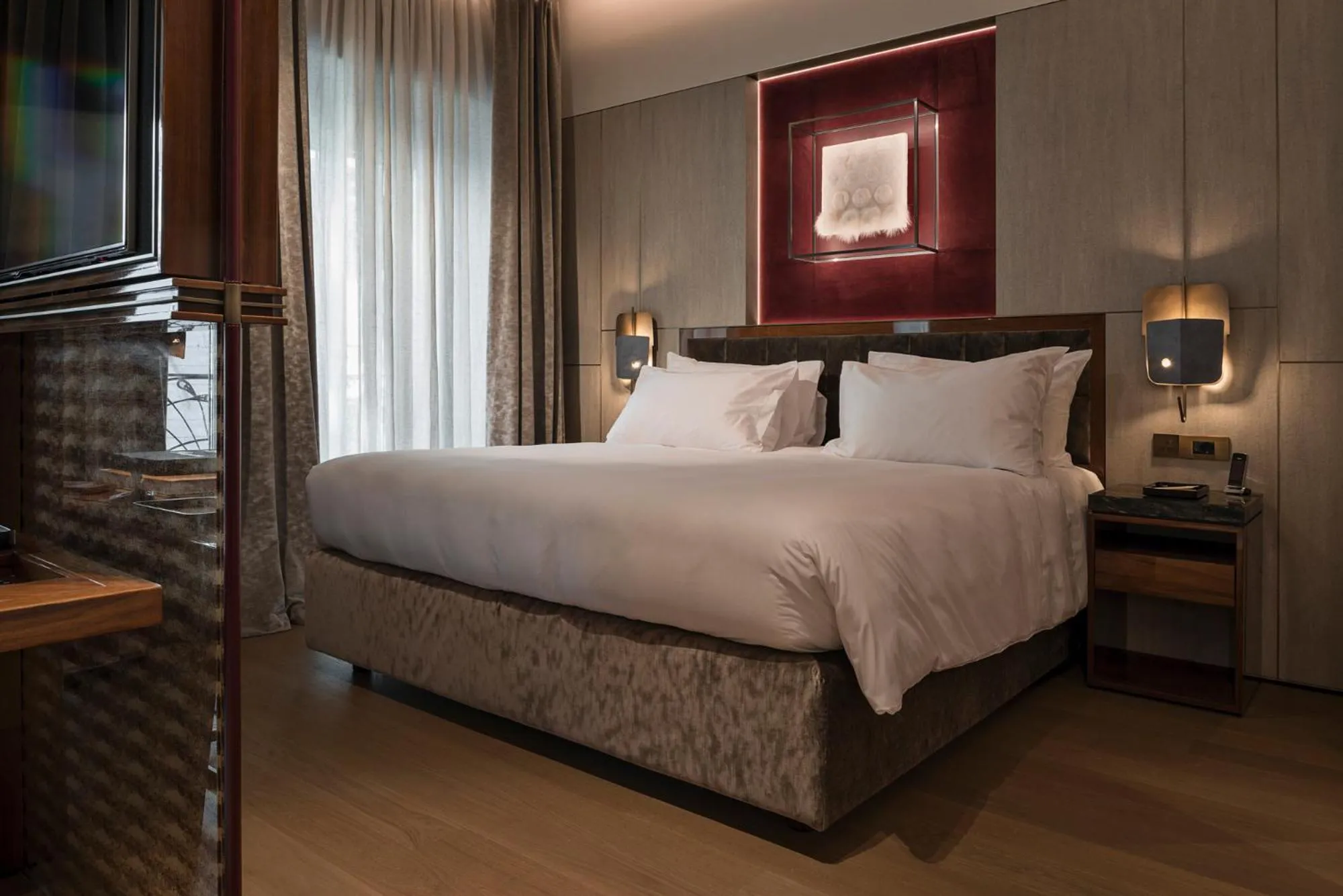 Bedroom, Bed in Fendi Private Suites - Small Luxury Hotels of the World