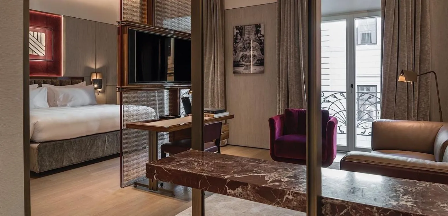 Bedroom, Bed in Fendi Private Suites - Small Luxury Hotels of the World