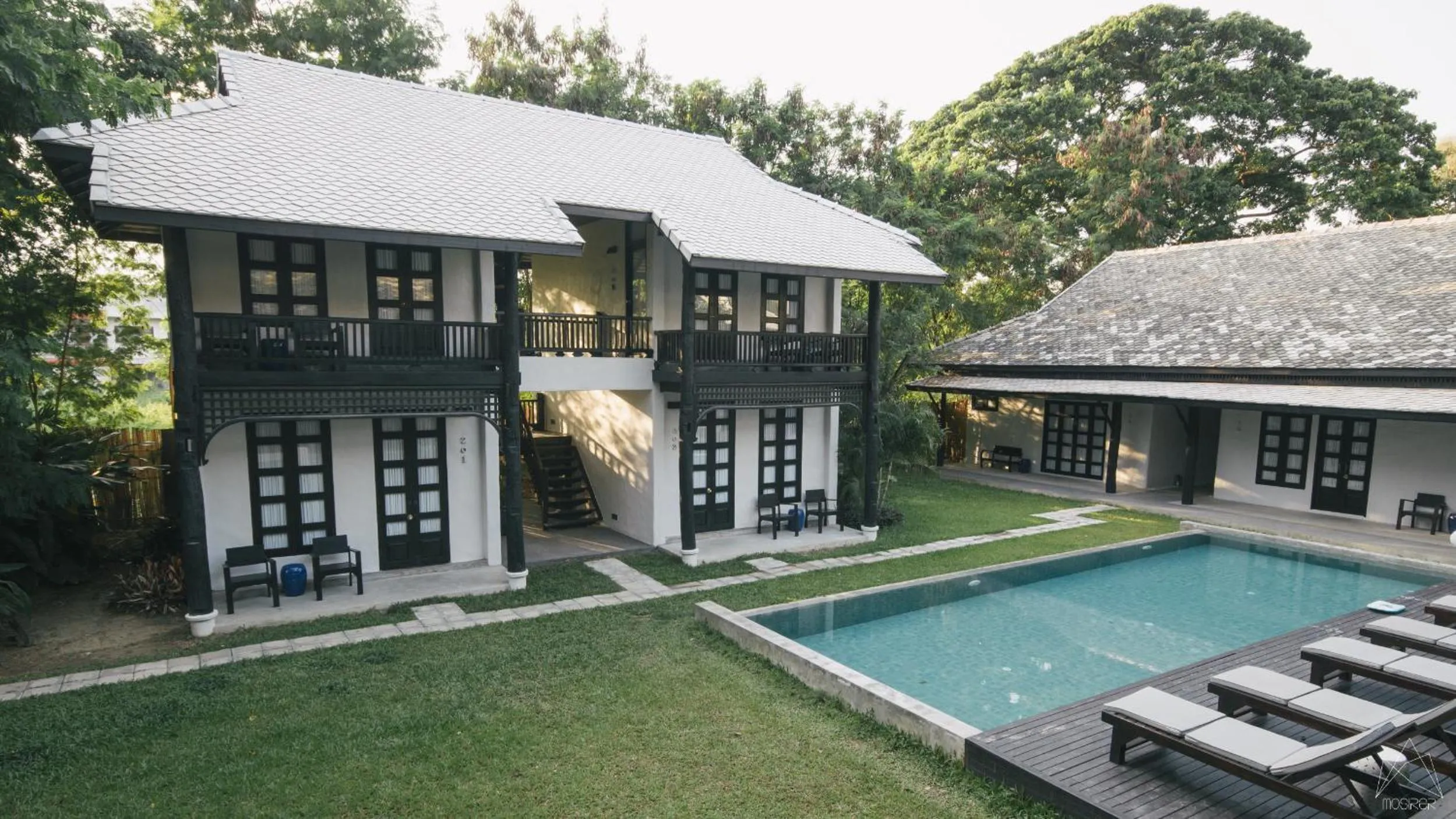 Pool view in Chotana Villa Hotel Chiang Mai