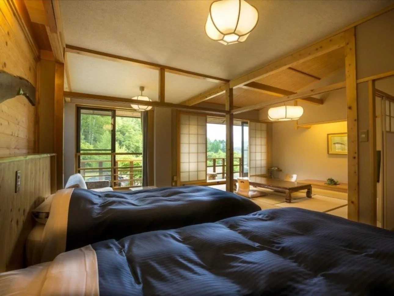 Bed in Tsutaya Tokinoyado Kazari