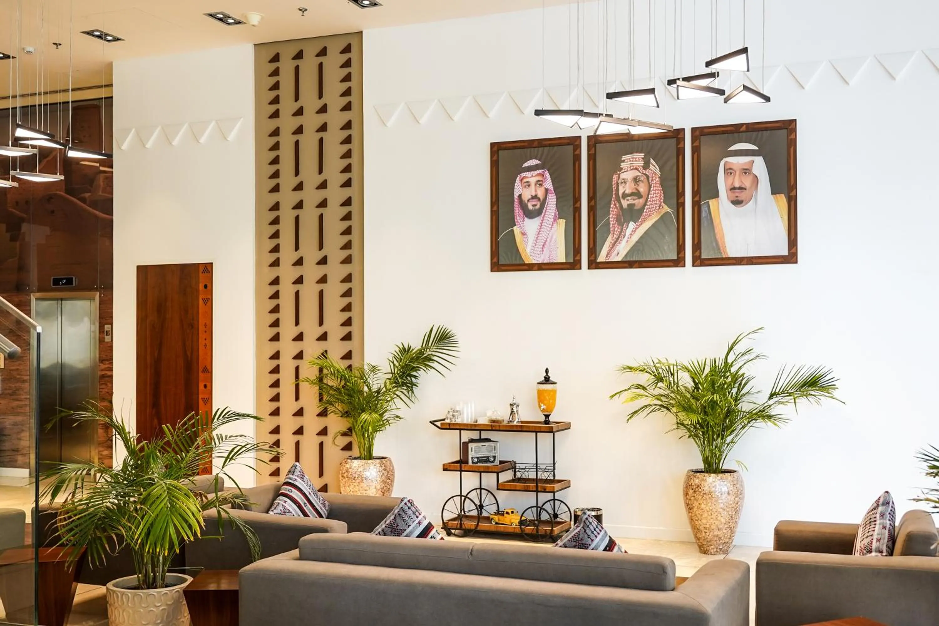 Seating area in Awfad Hotel