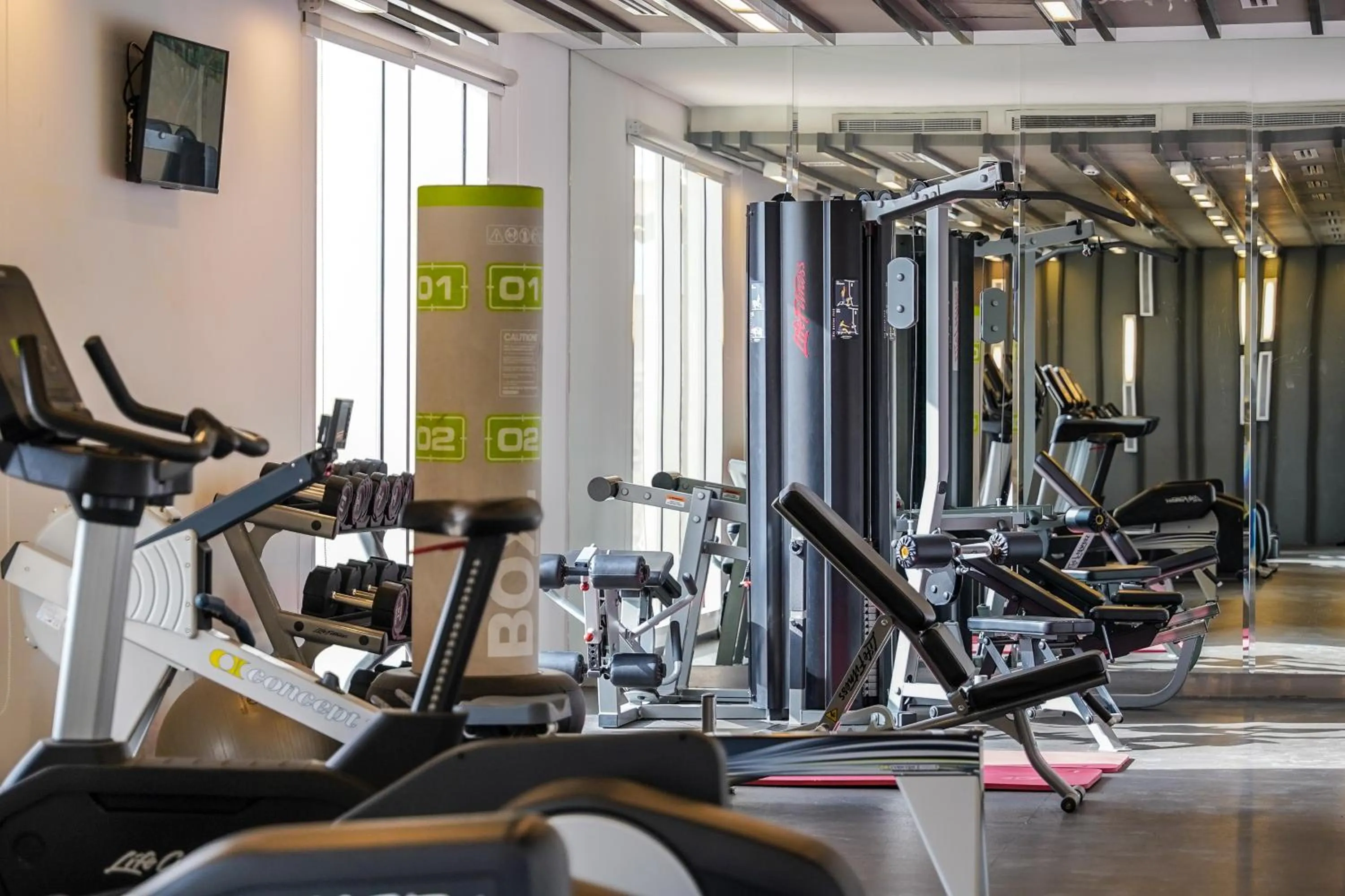 Fitness centre/facilities in Awfad Hotel