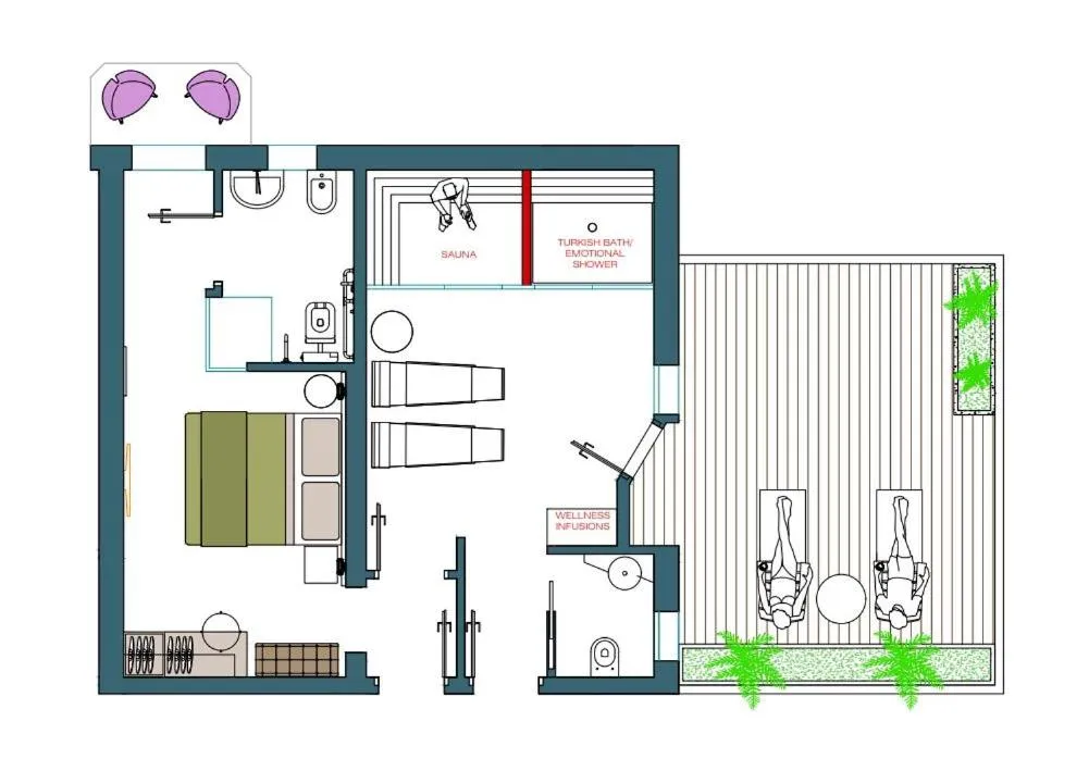 Floor plan in Hotel Palma de Majorca