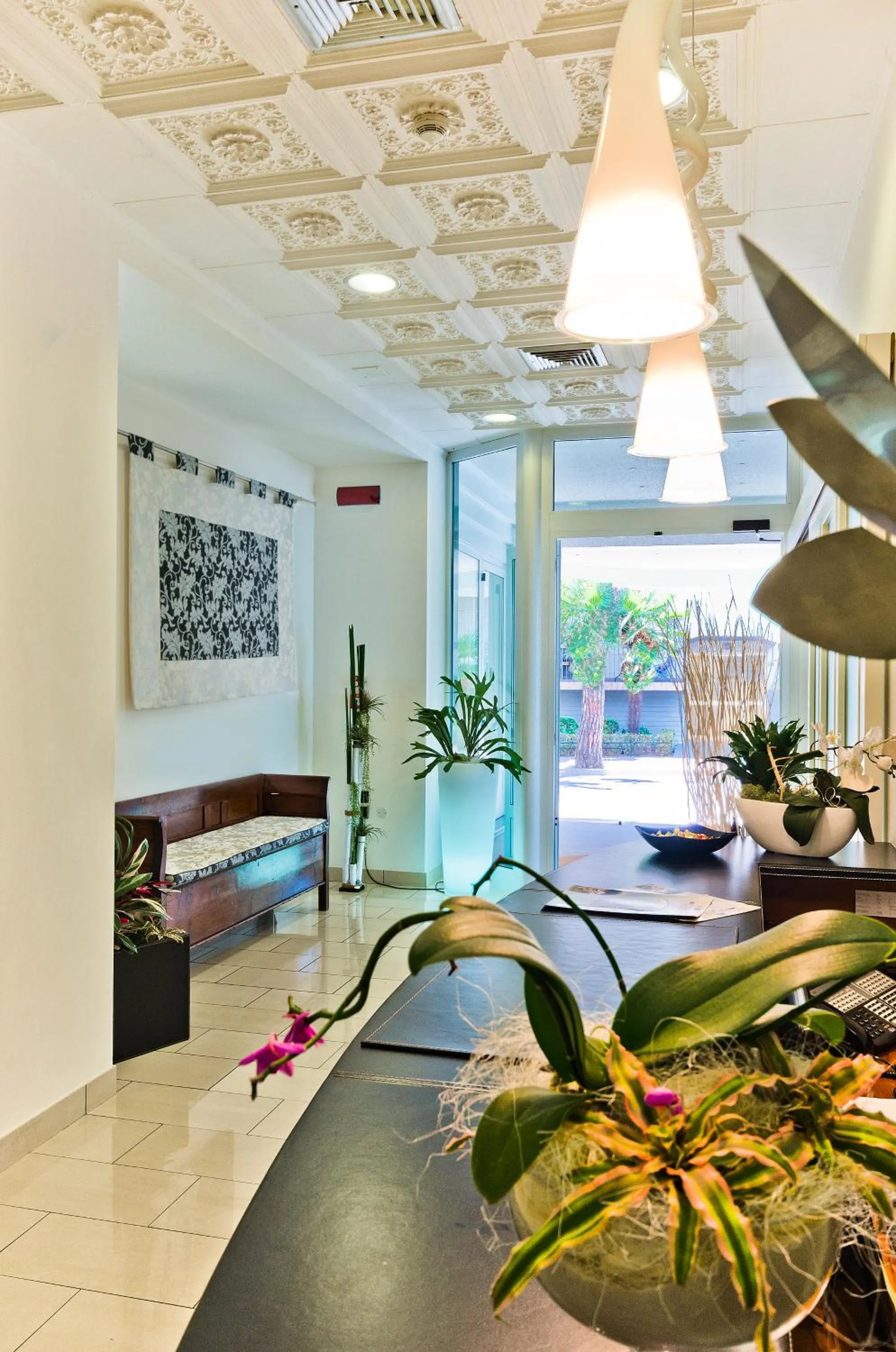 Lobby or reception in Hotel Palma de Majorca