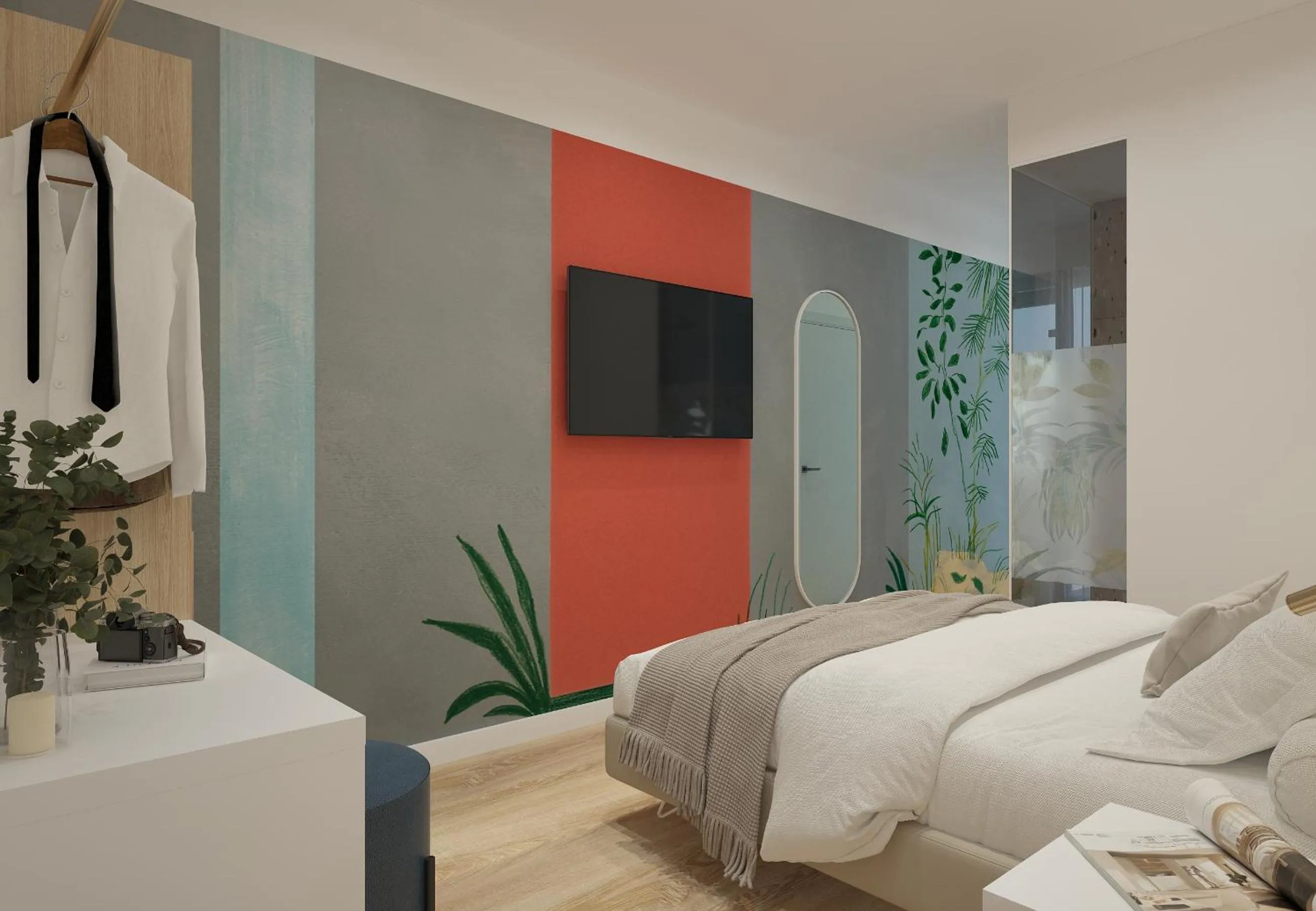 Bedroom, Bed in Hotel Palma de Majorca