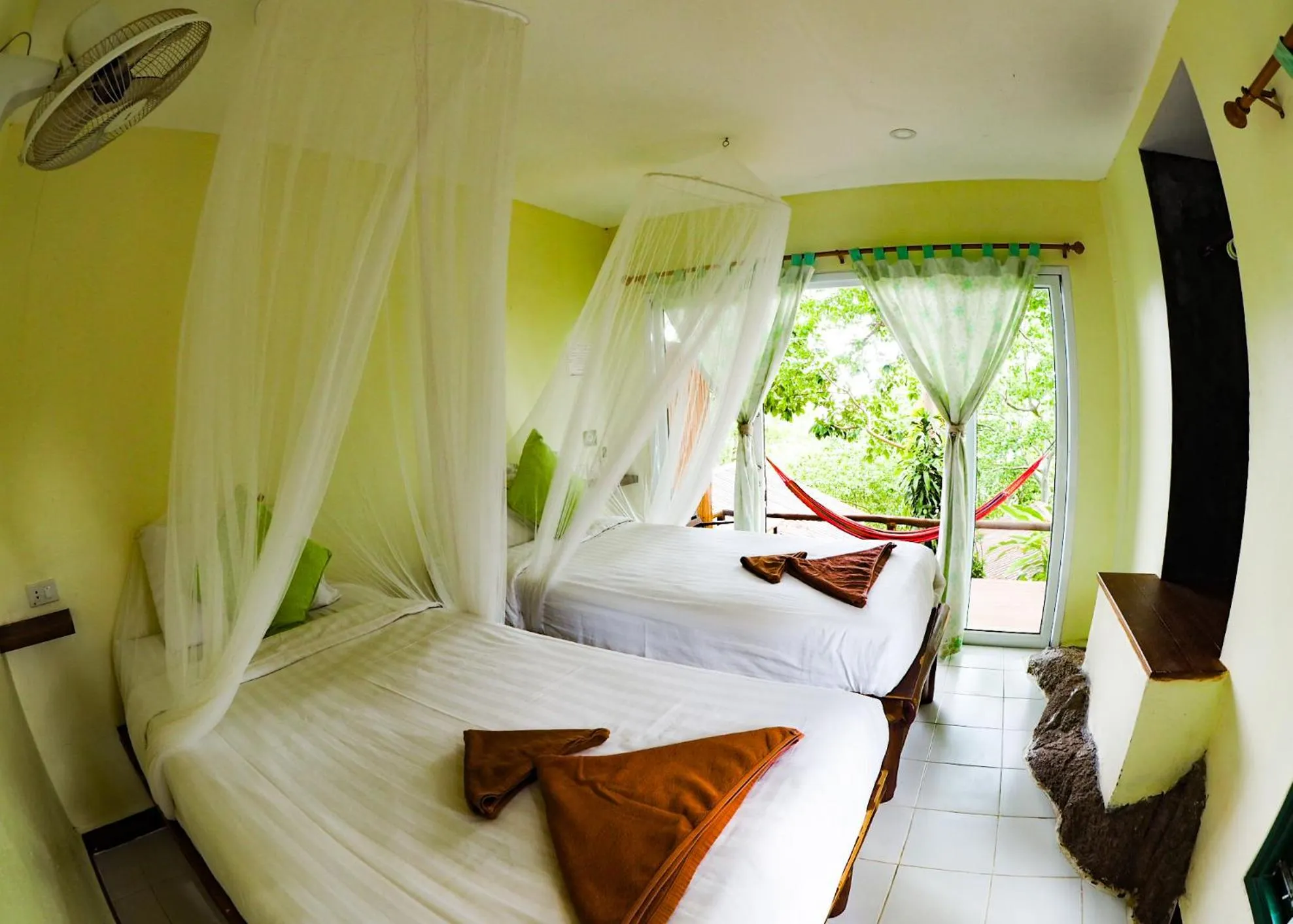 Bed in Bubble Bungalow