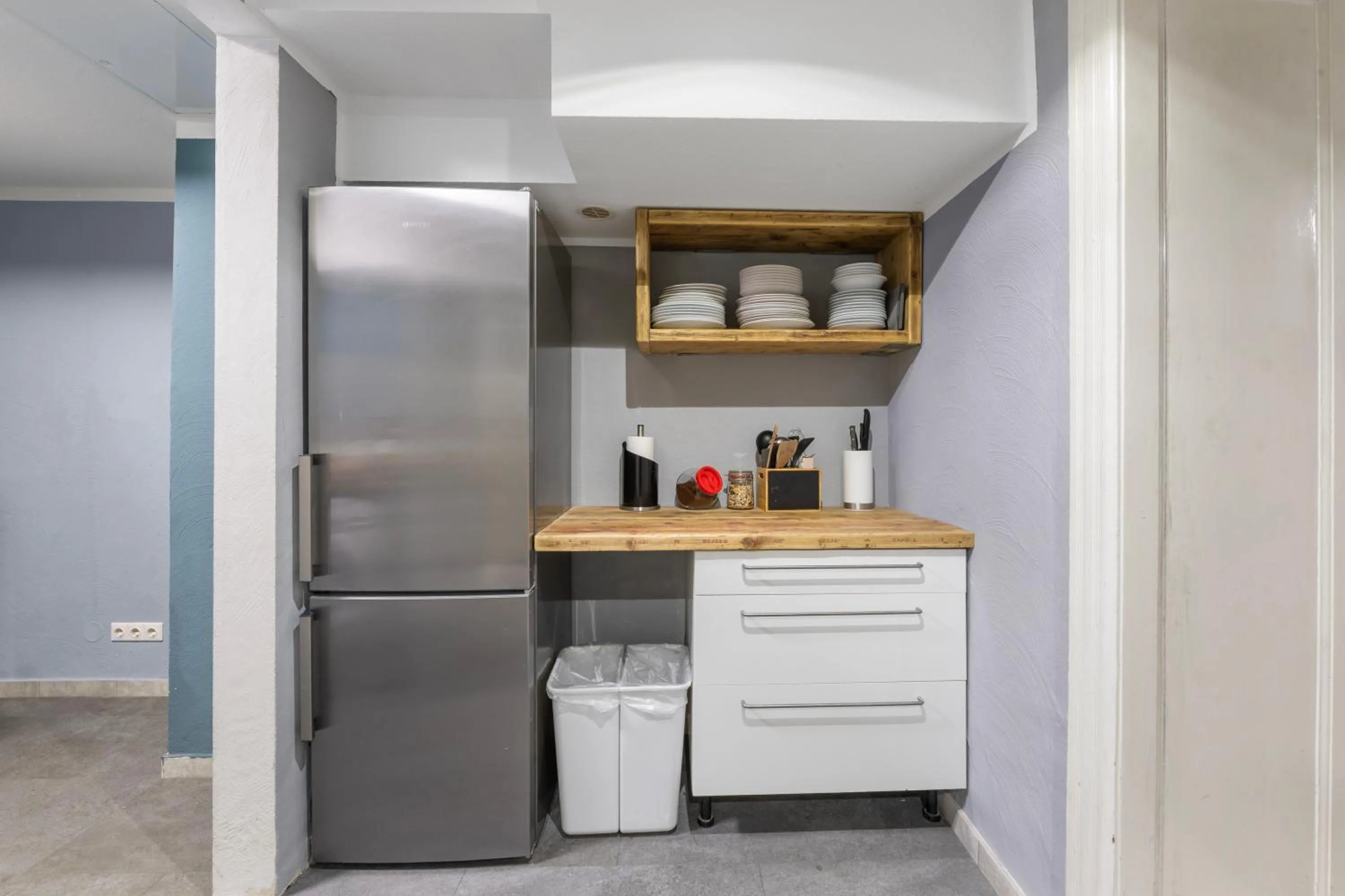 kitchen in Big family apartment Berlin Treptower Park