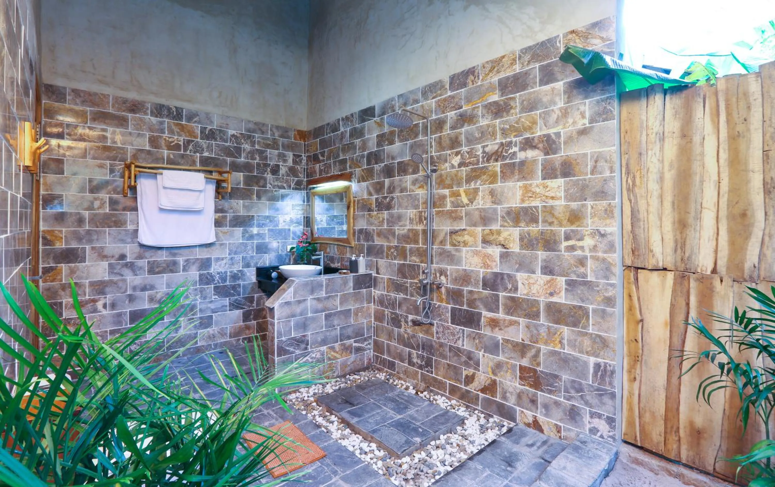 Shower in Valley Village Phu Quoc