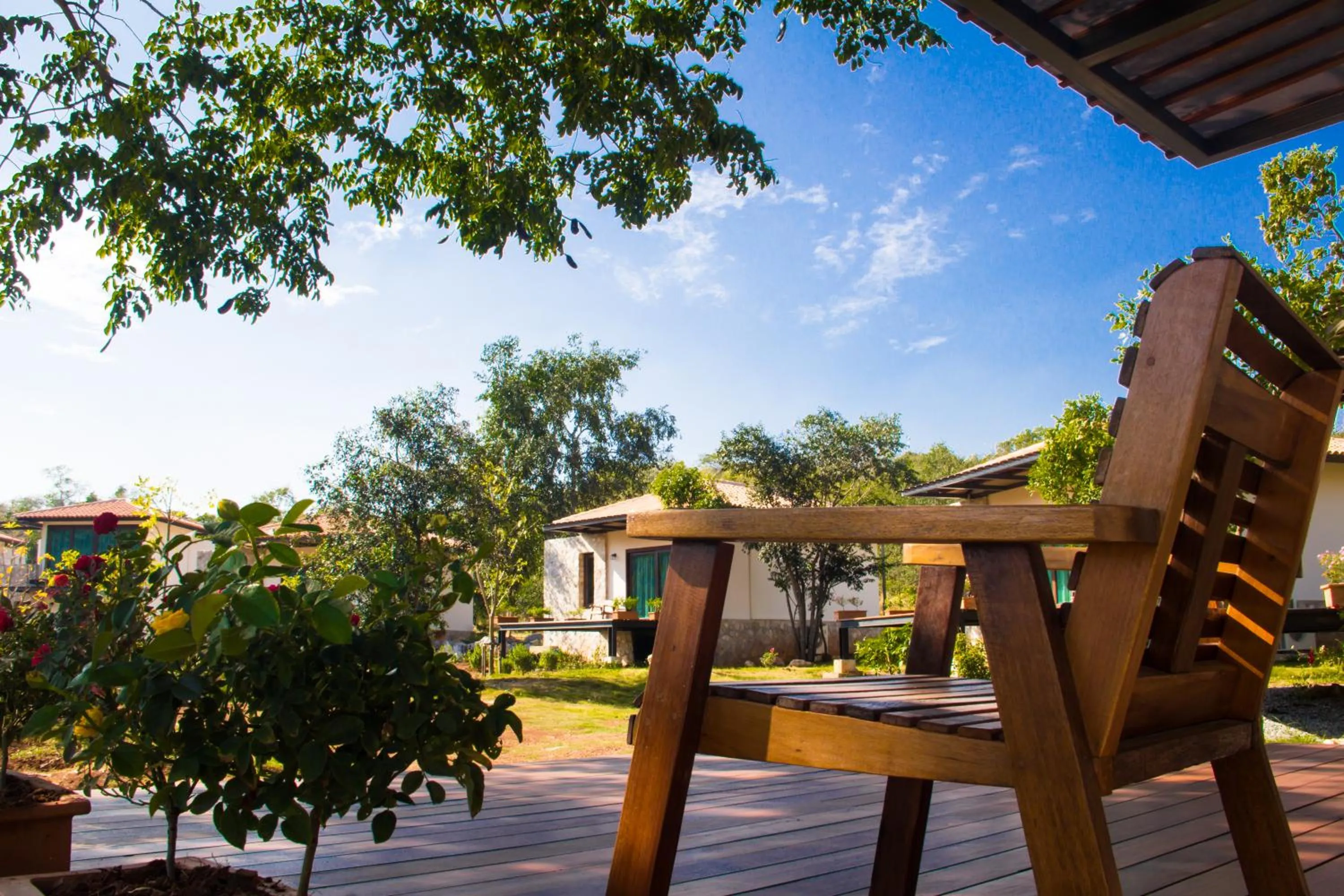 Balcony/Terrace in Mela Garden Retreat Cottage