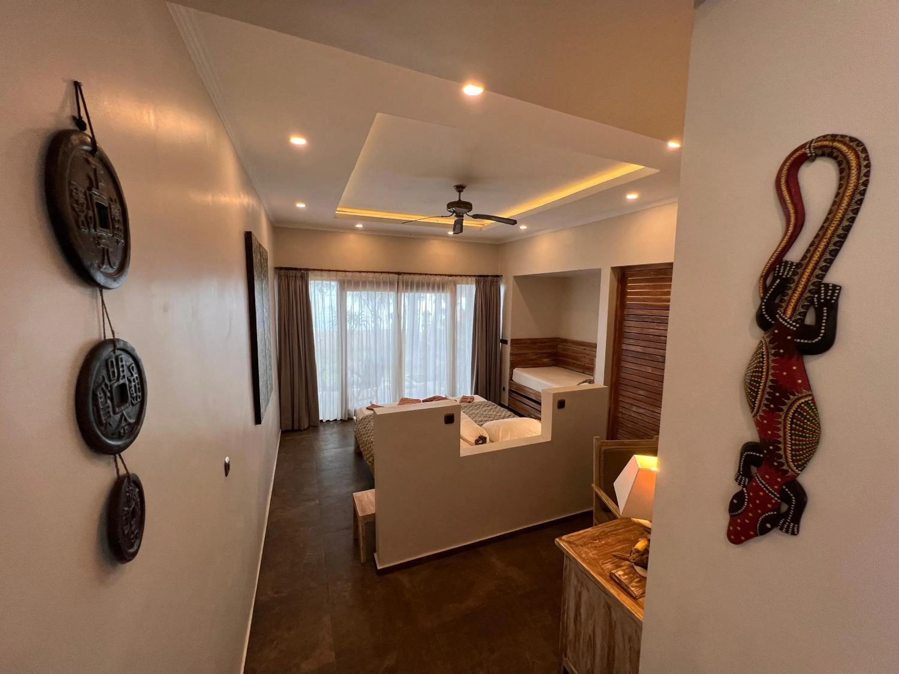 Bedroom, Bed in Relax Bali Dive & SPA ocean front resort