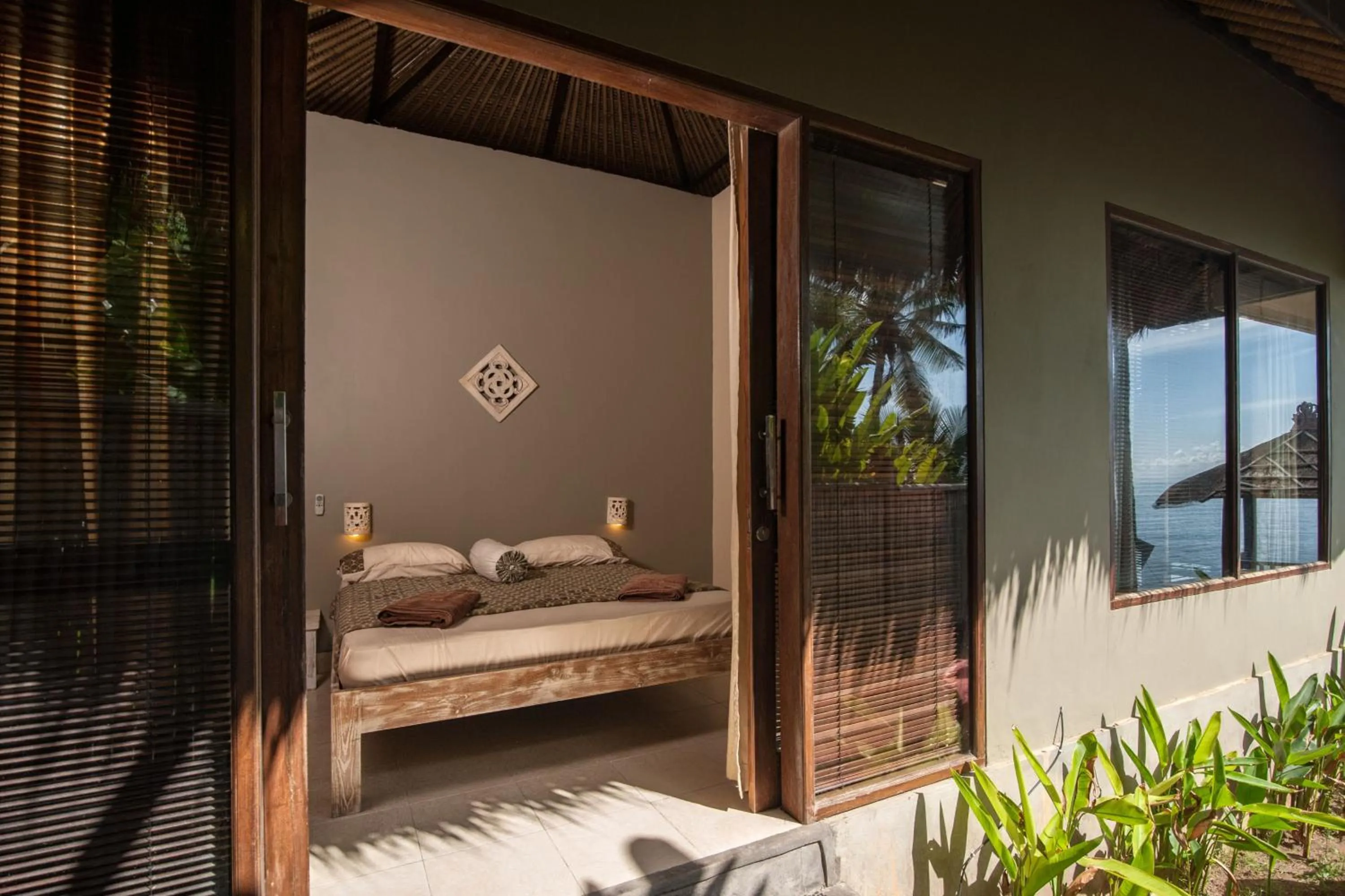 Bedroom in Relax Bali Dive & SPA ocean front resort