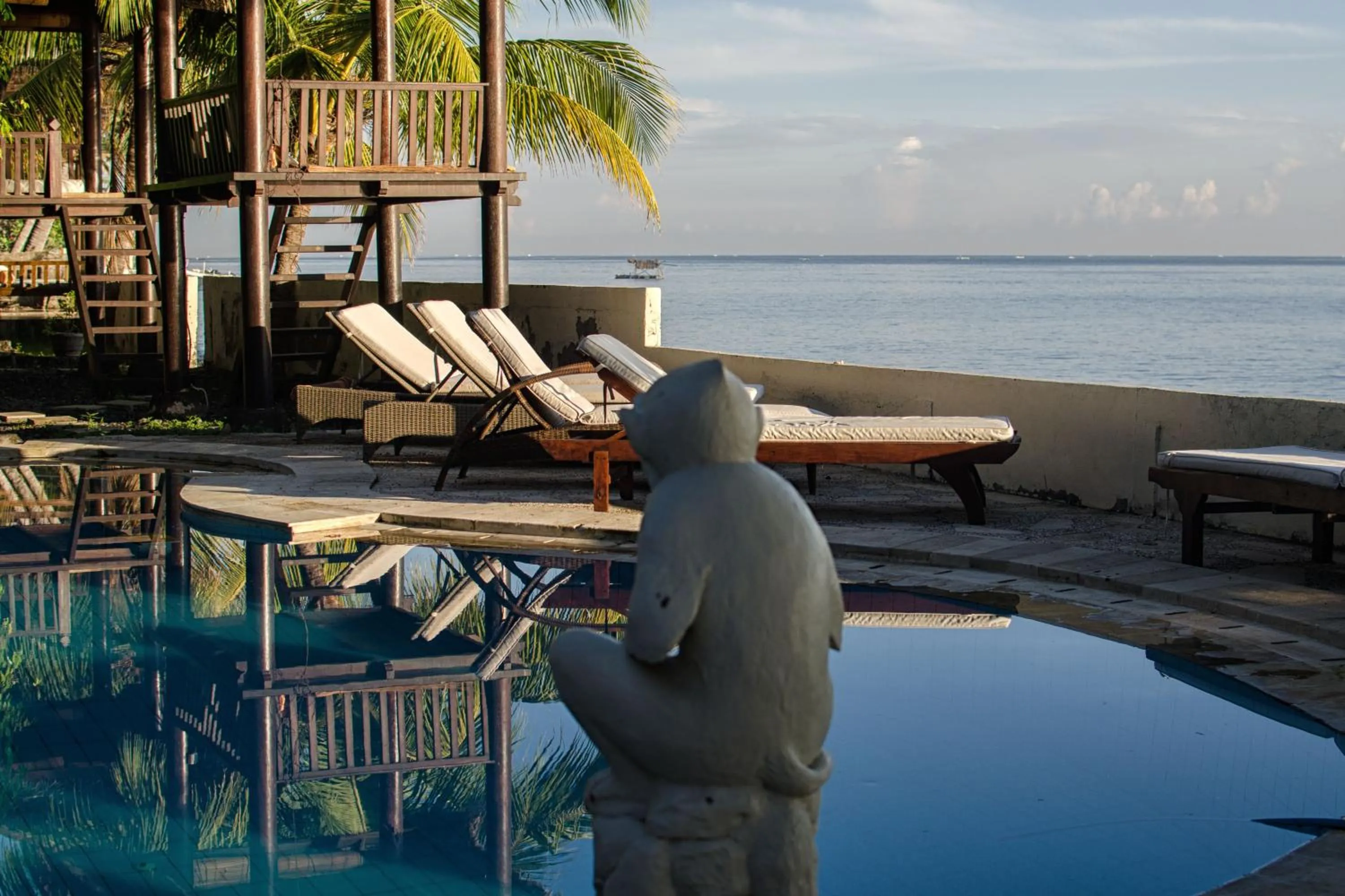 Sea view in Relax Bali Dive & SPA ocean front resort