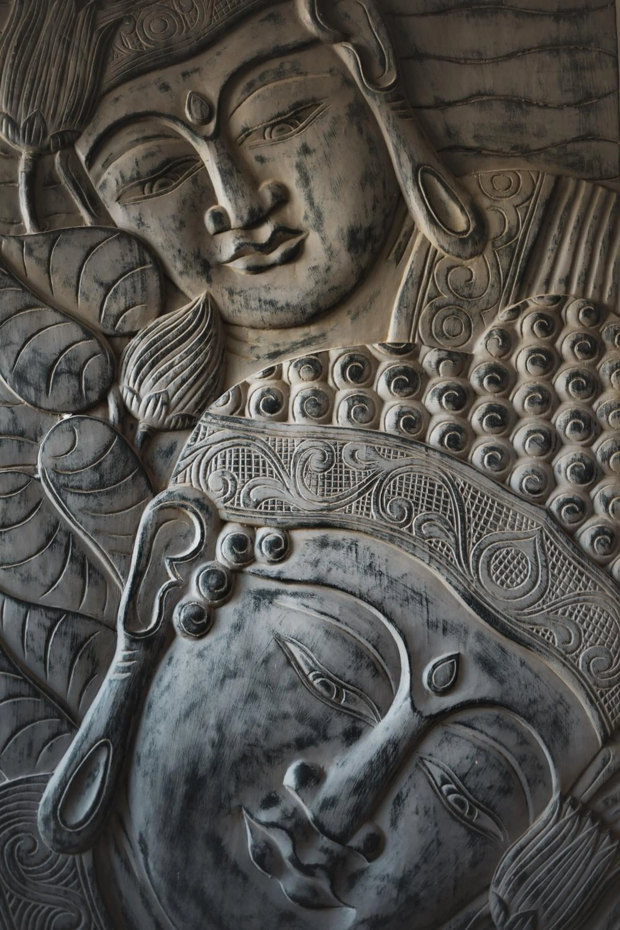 Decorative detail in Relax Bali Dive & SPA ocean front resort