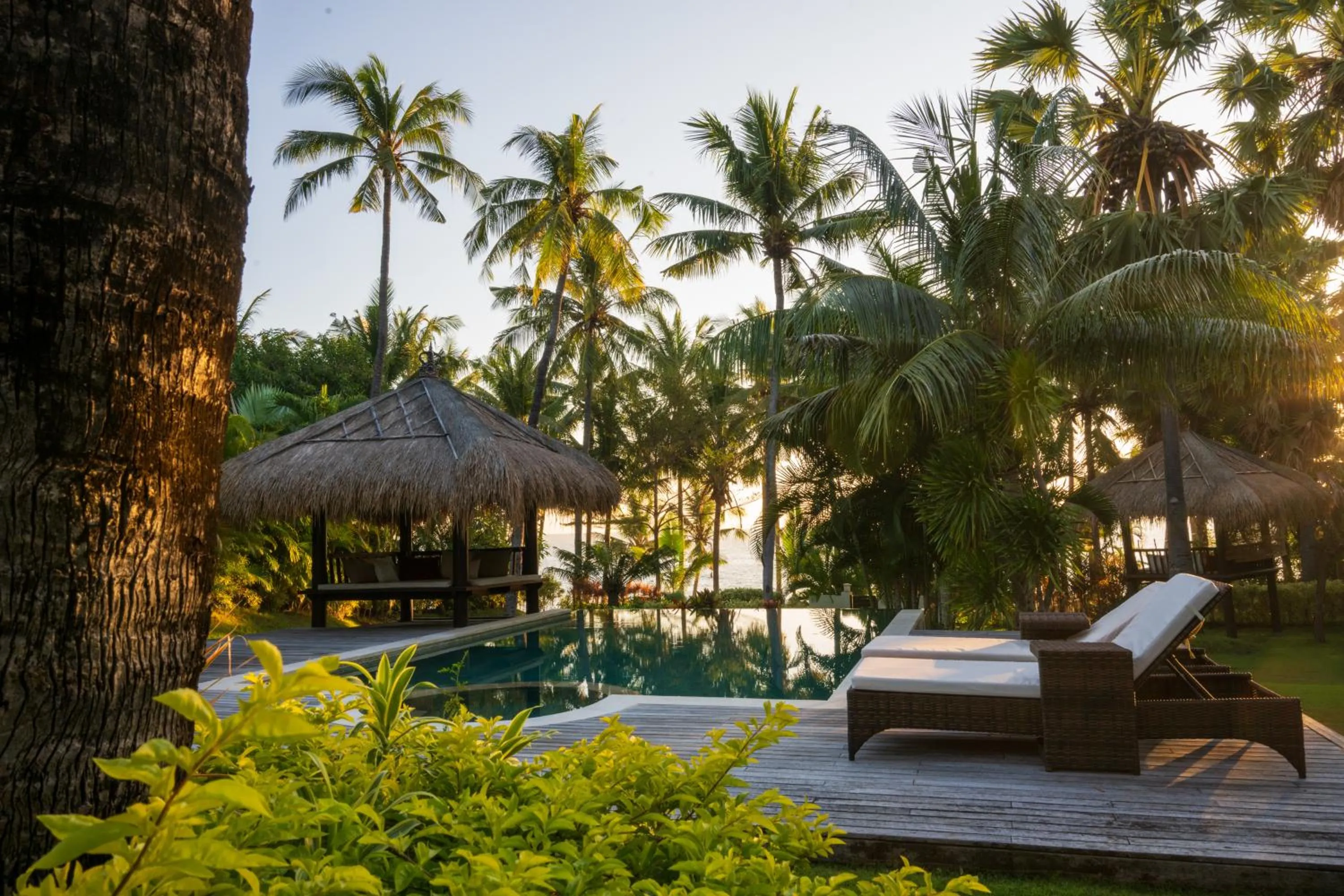 Swimming pool in Relax Bali Dive & SPA ocean front resort