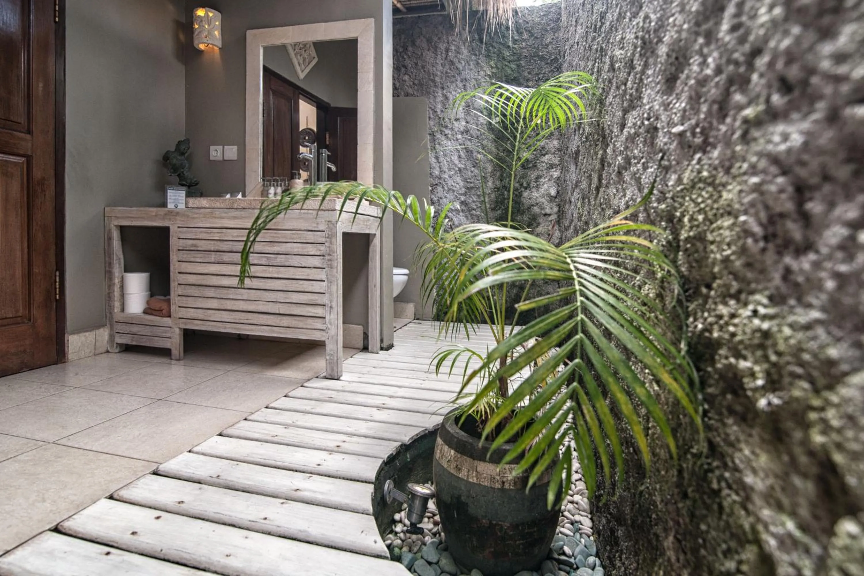 Bathroom in Relax Bali Dive & SPA ocean front resort