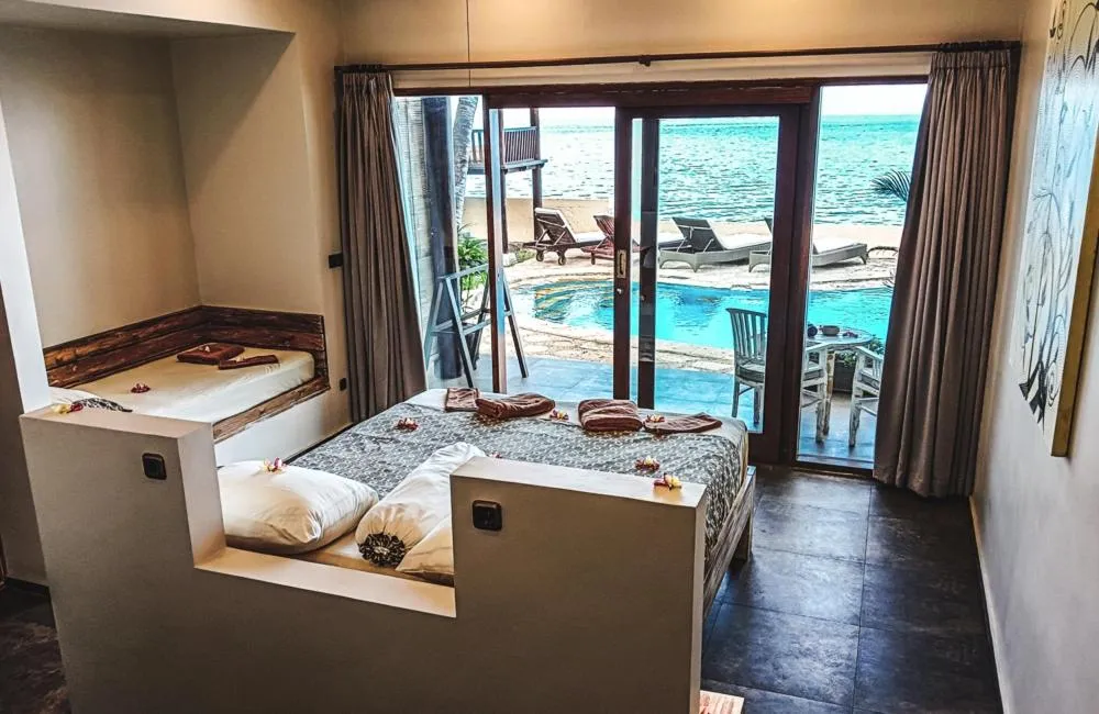Bedroom in Relax Bali Dive & SPA ocean front resort