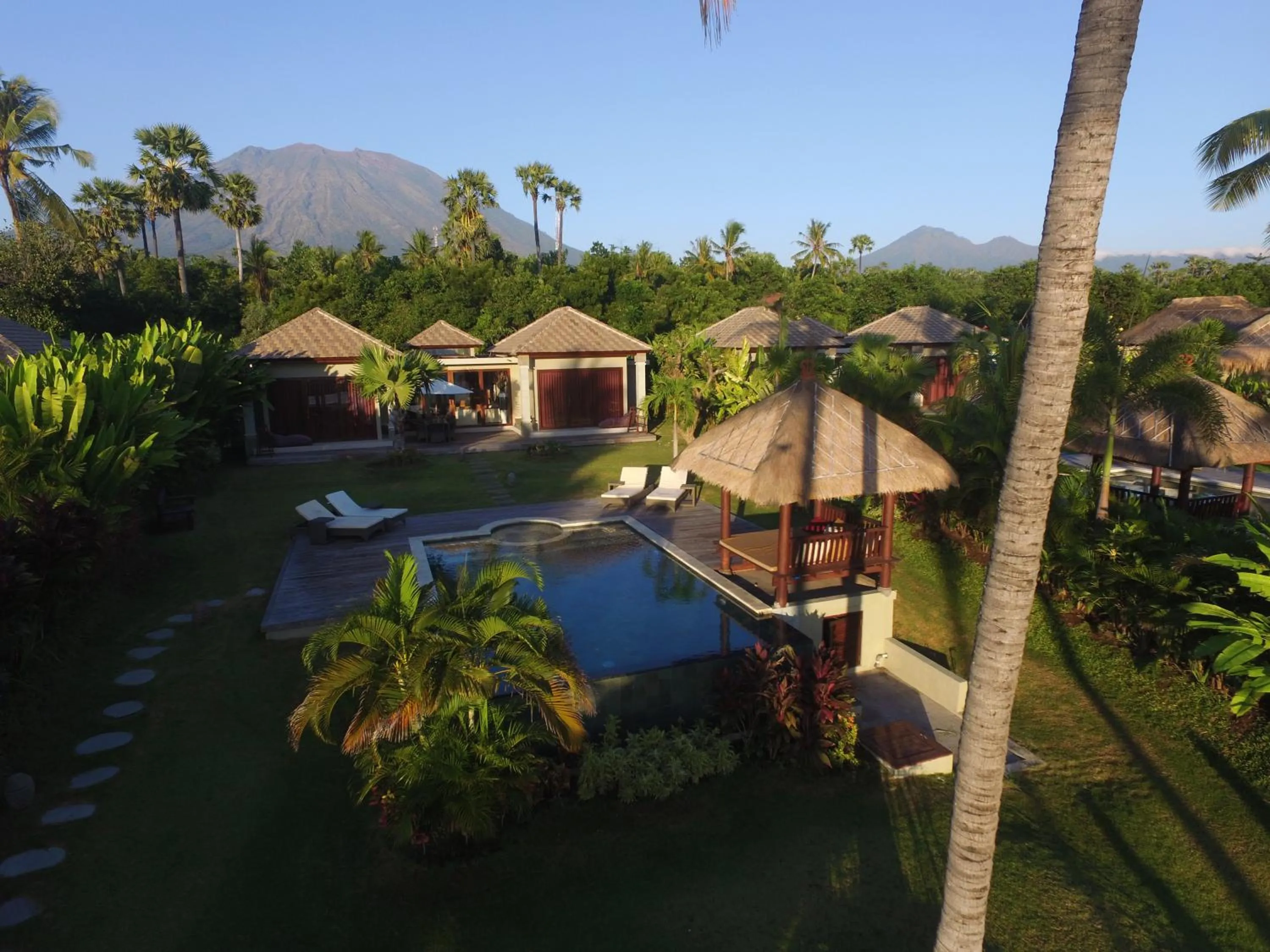 Garden view in Relax Bali Dive & SPA ocean front resort