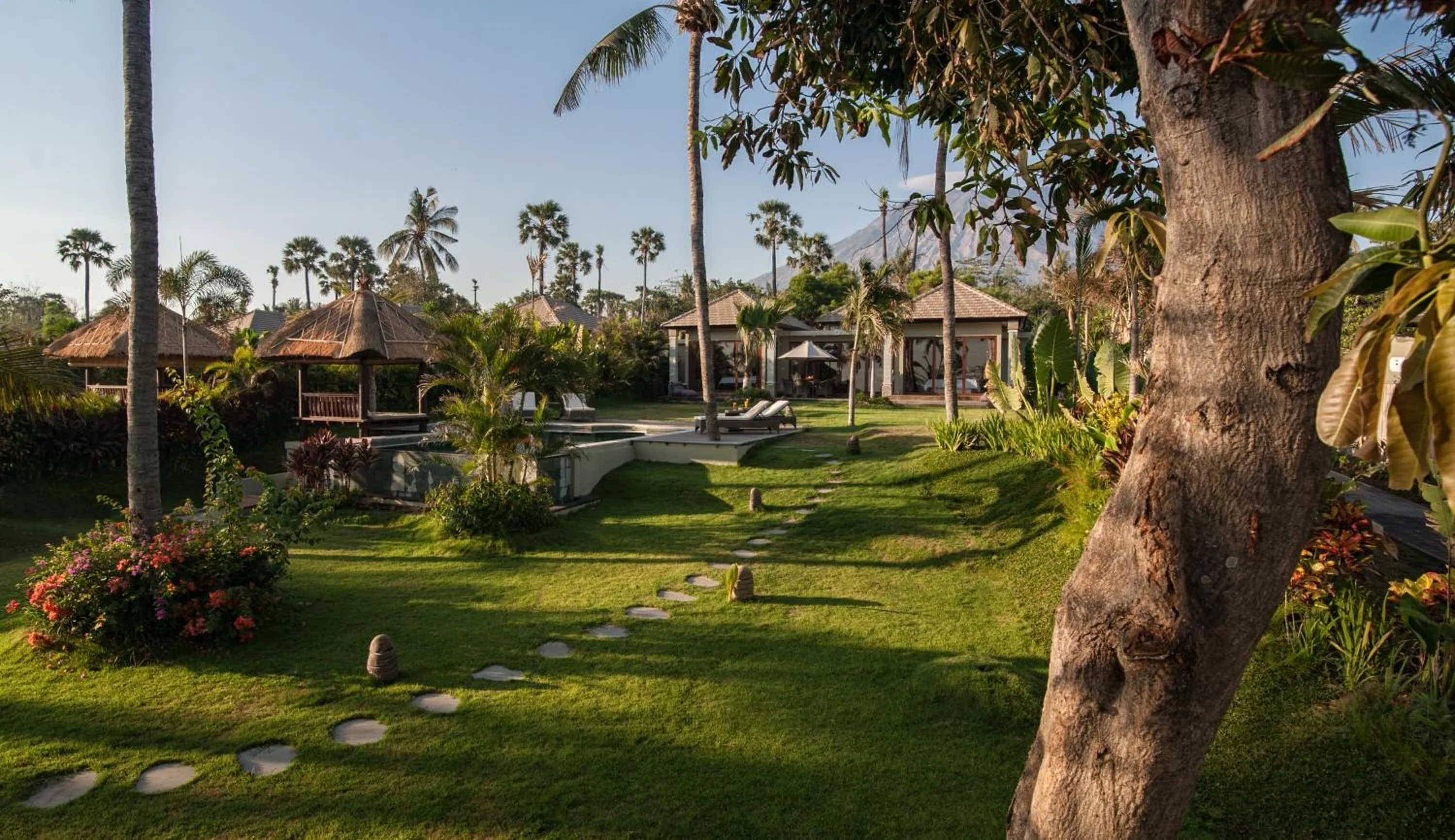 Garden view in Relax Bali Dive & SPA ocean front resort