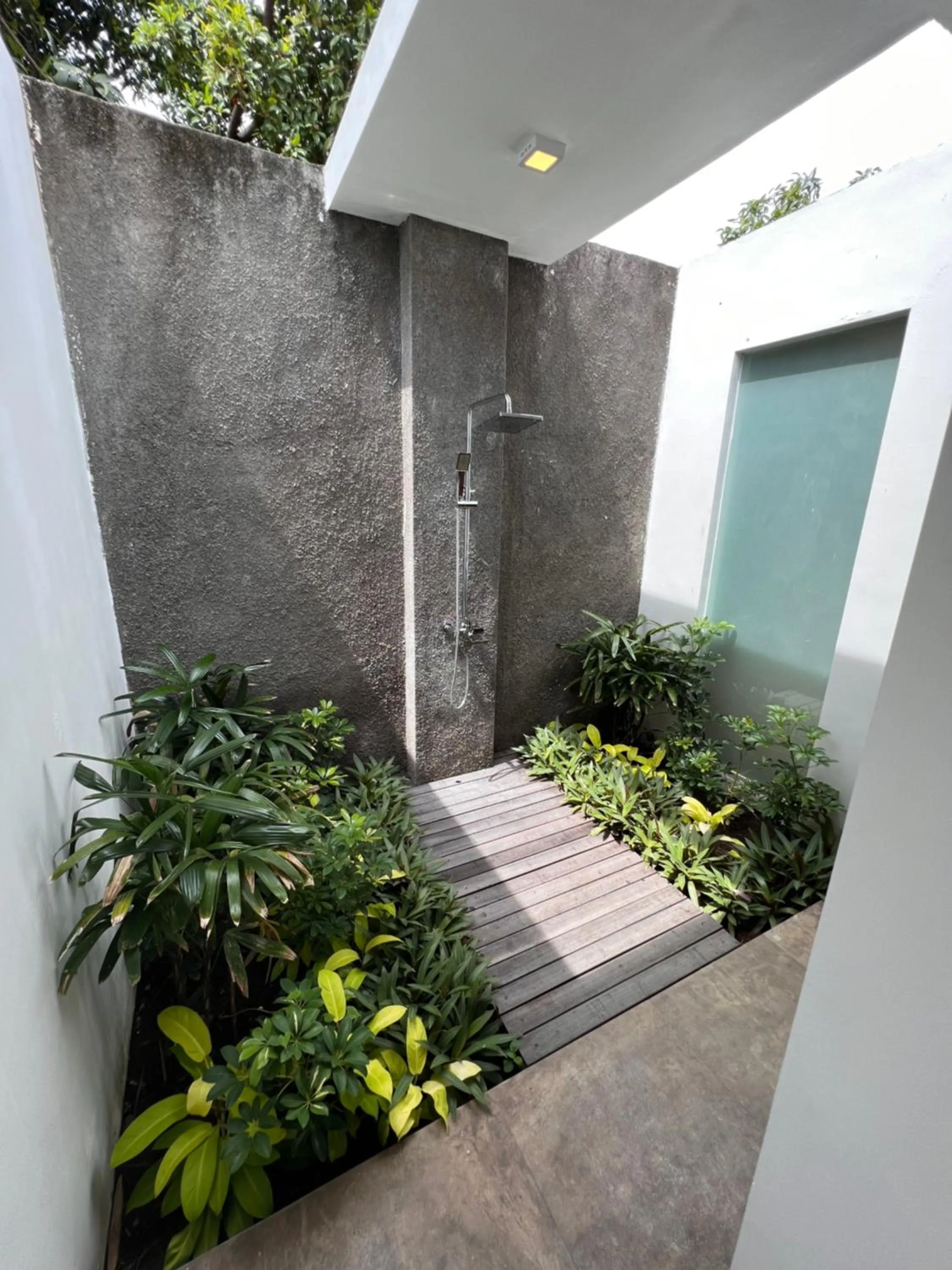 Open Air Bath in Relax Bali Dive & SPA ocean front resort