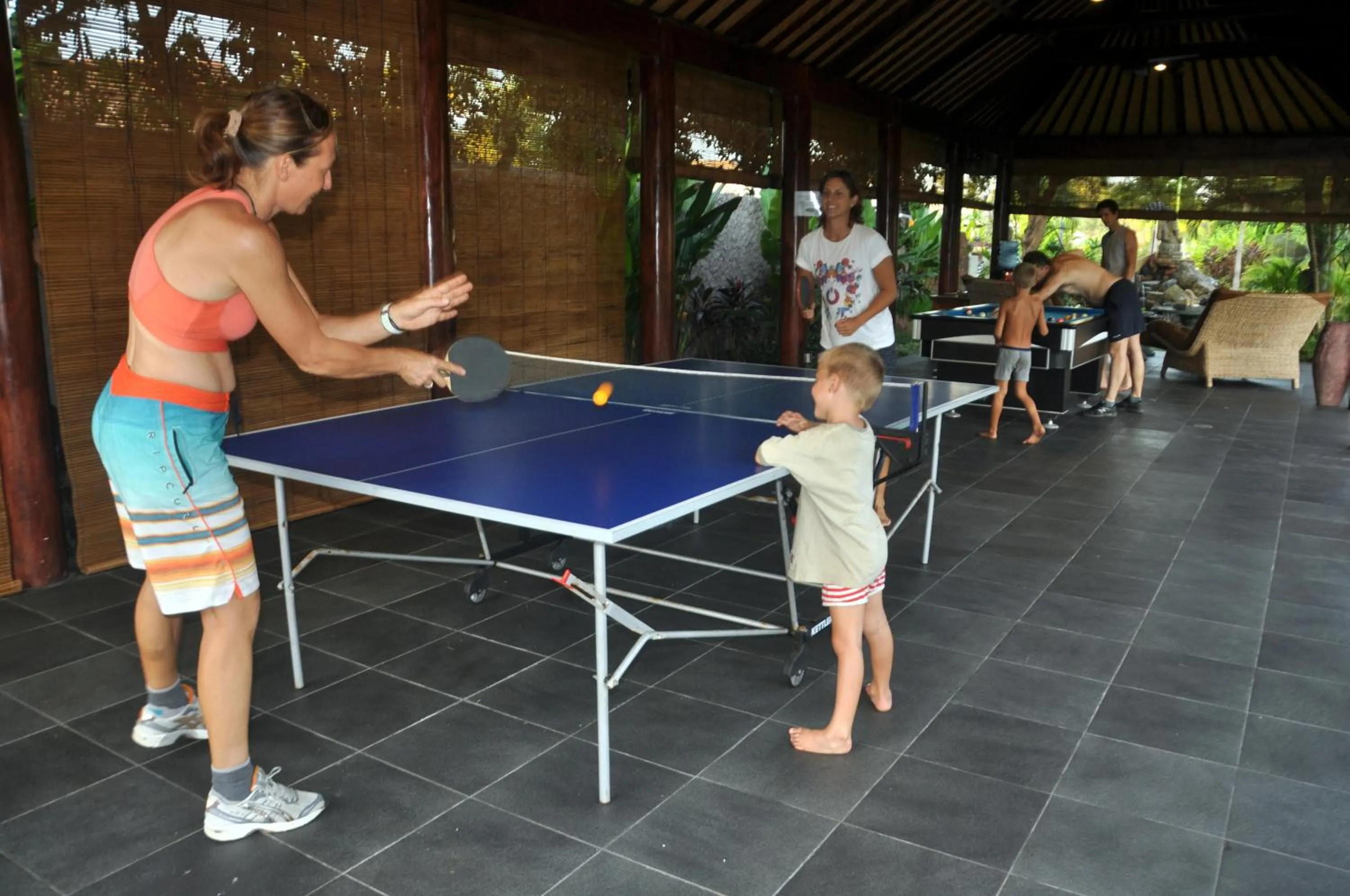 Table tennis in Relax Bali Dive & SPA ocean front resort