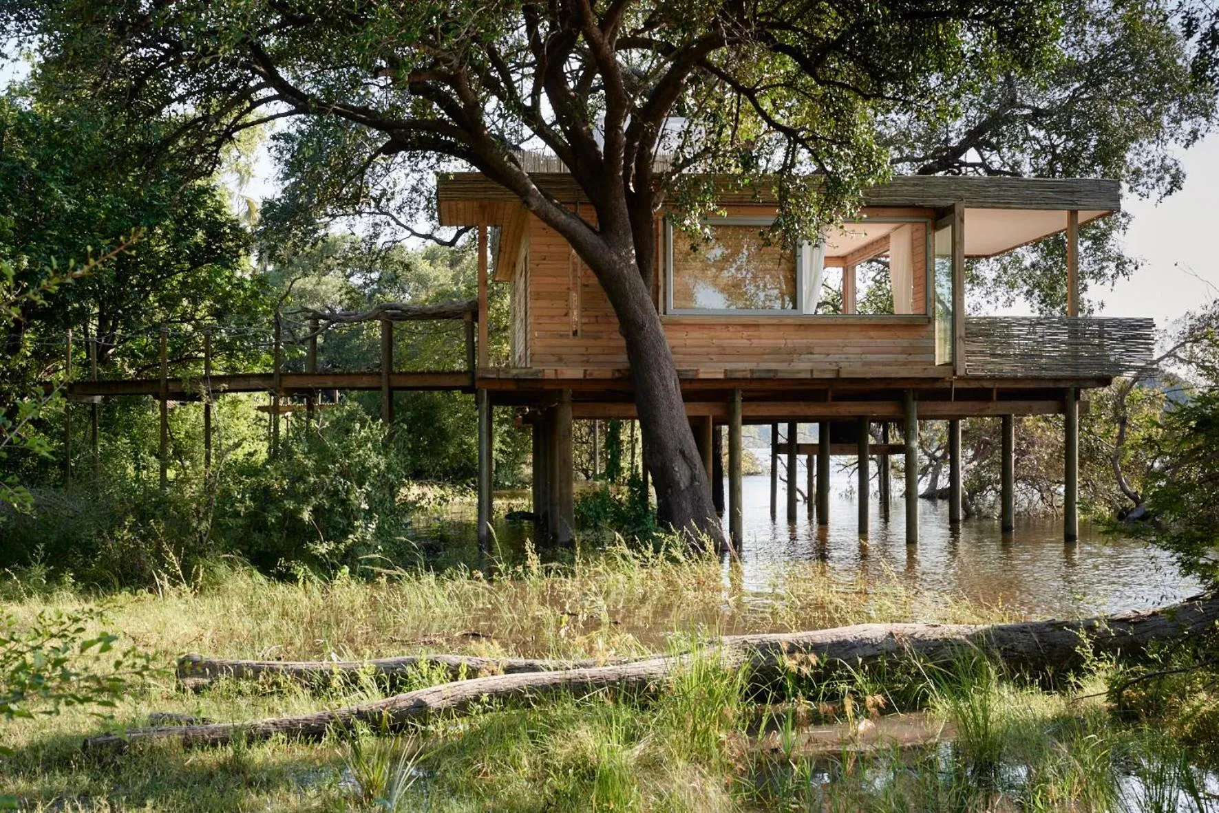 Property building in Victoria Falls River Lodge