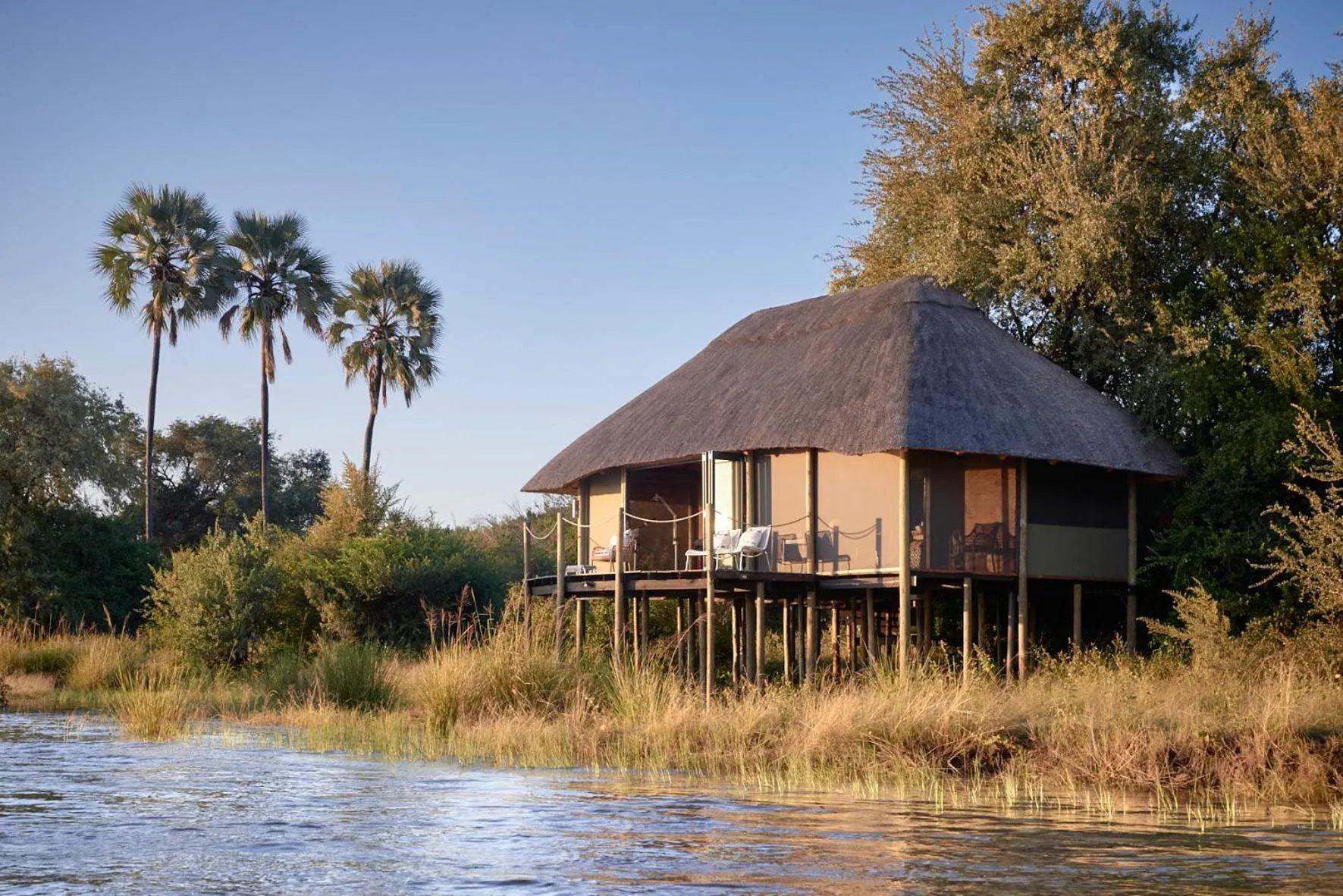 Natural landscape in Victoria Falls River Lodge