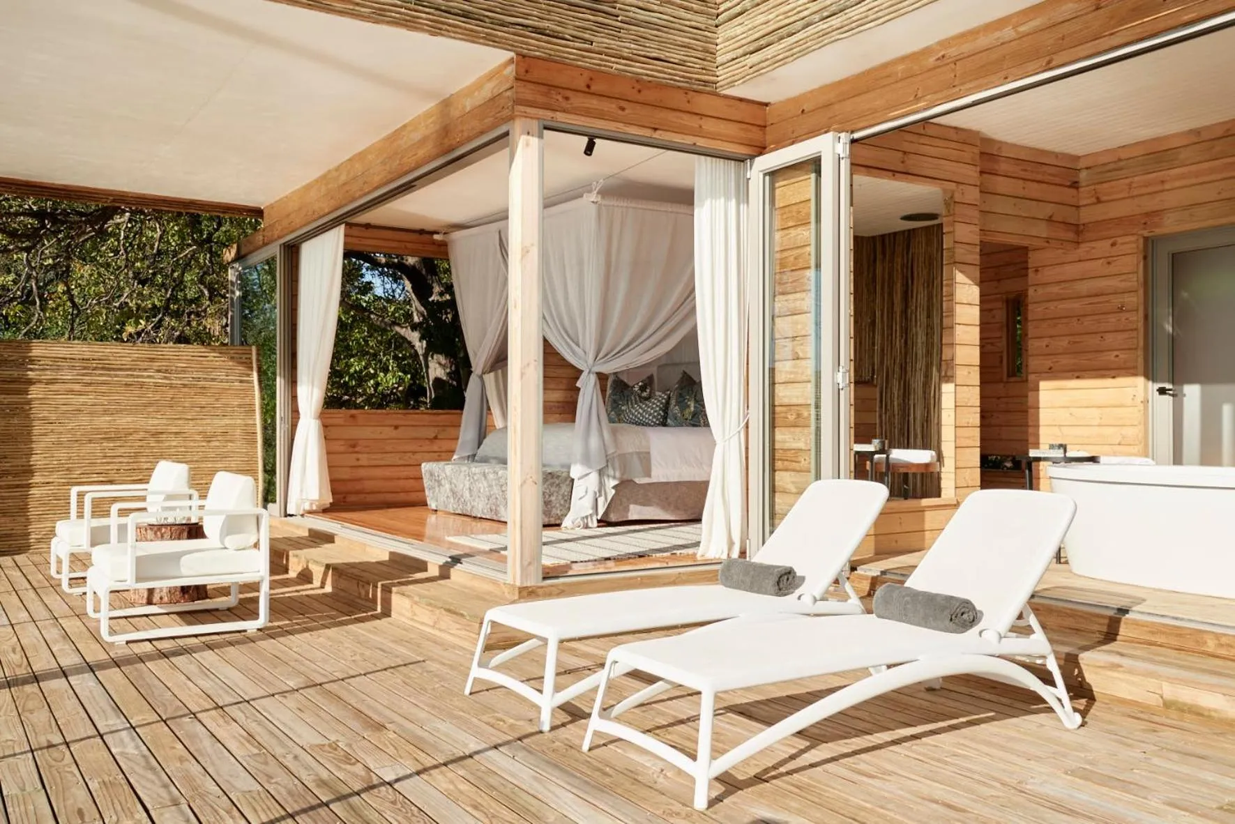 Natural landscape in Victoria Falls River Lodge