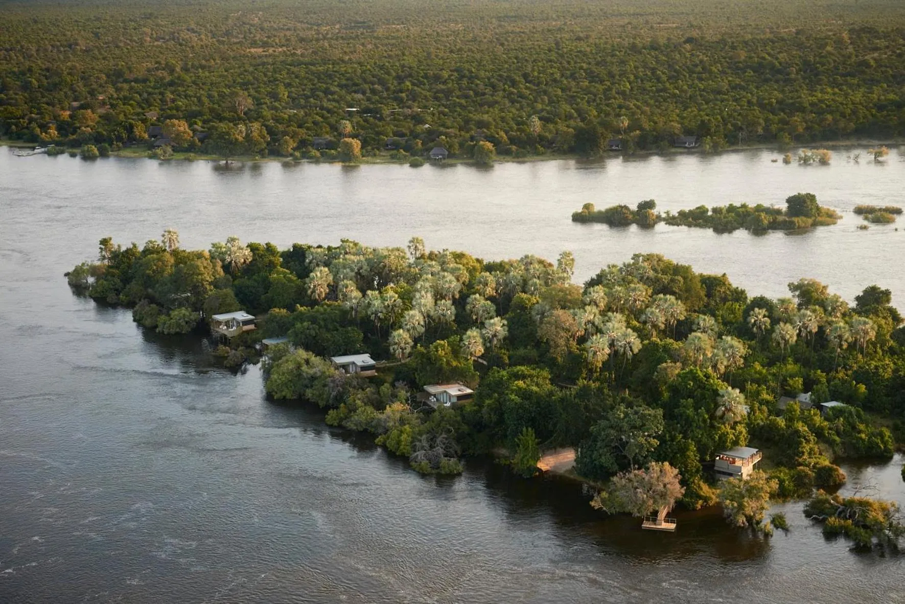 Natural landscape in Victoria Falls River Lodge