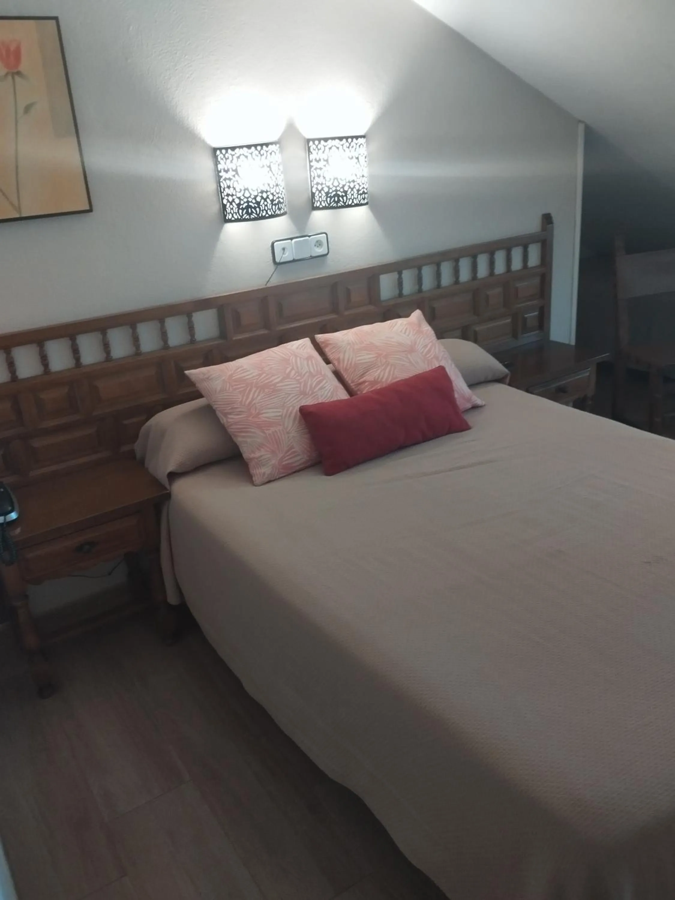 Bed in Hotel Los Hidalgos