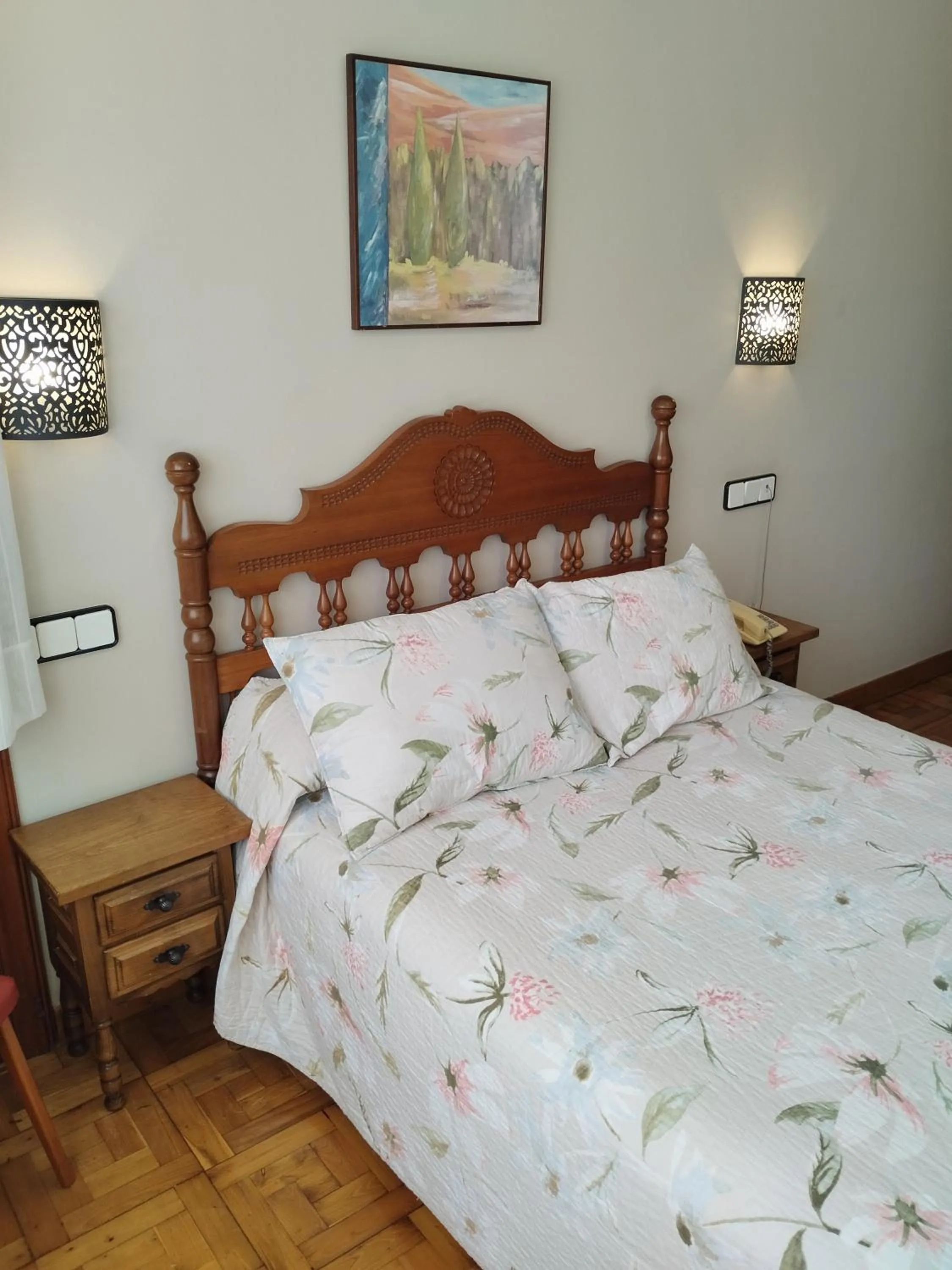 Bed in Hotel Los Hidalgos