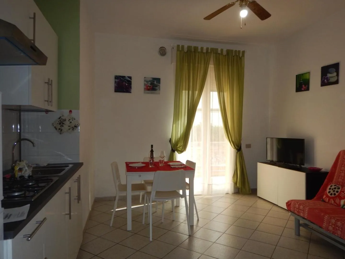 Kitchen or kitchenette in Ville Paola e Daniela