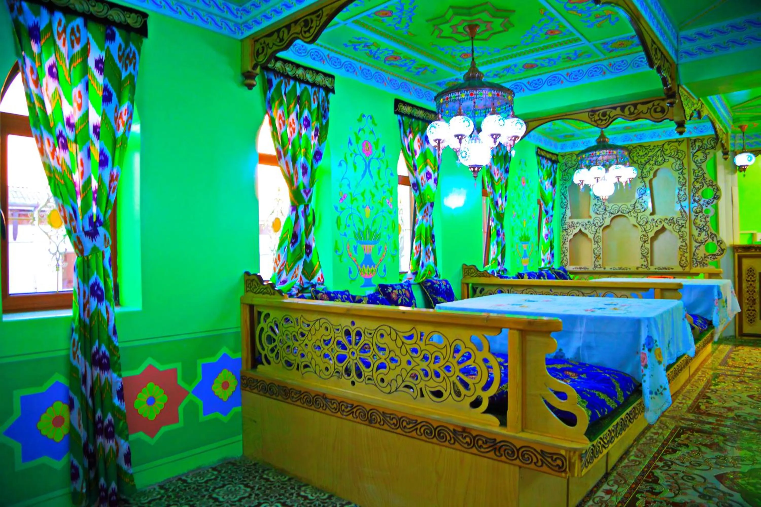 Communal lounge/ TV room, Bed in HON SAROY - immerse atmosphere in the epoch of the khans