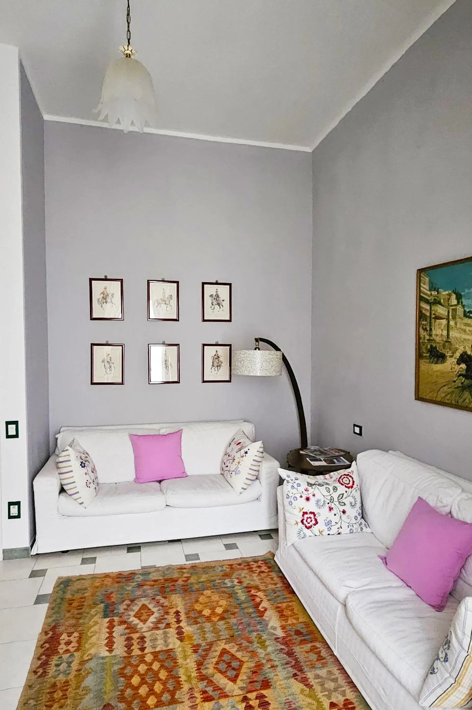 Seating area, Bed in Il Palazzo