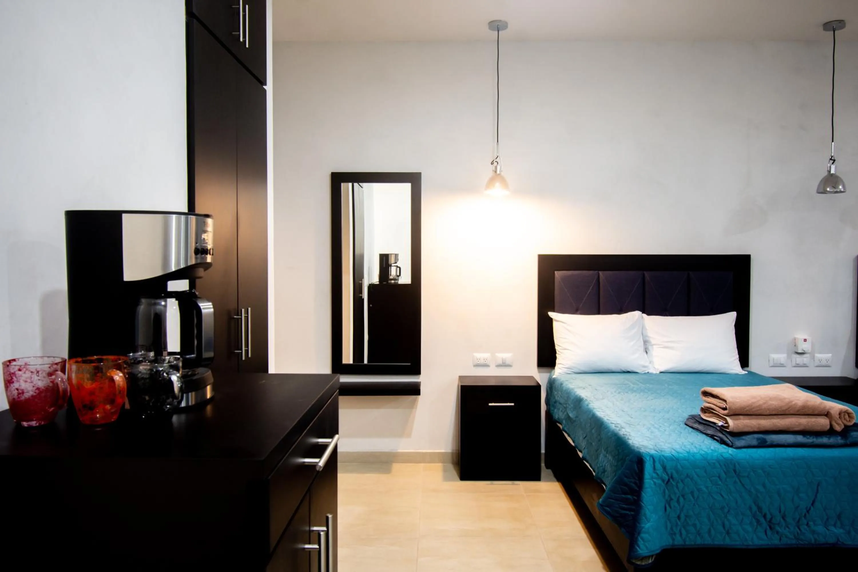 Coffee/tea facilities, Bed in Hotel Casa Tortuga Tulum - Cenotes Park Inclusive