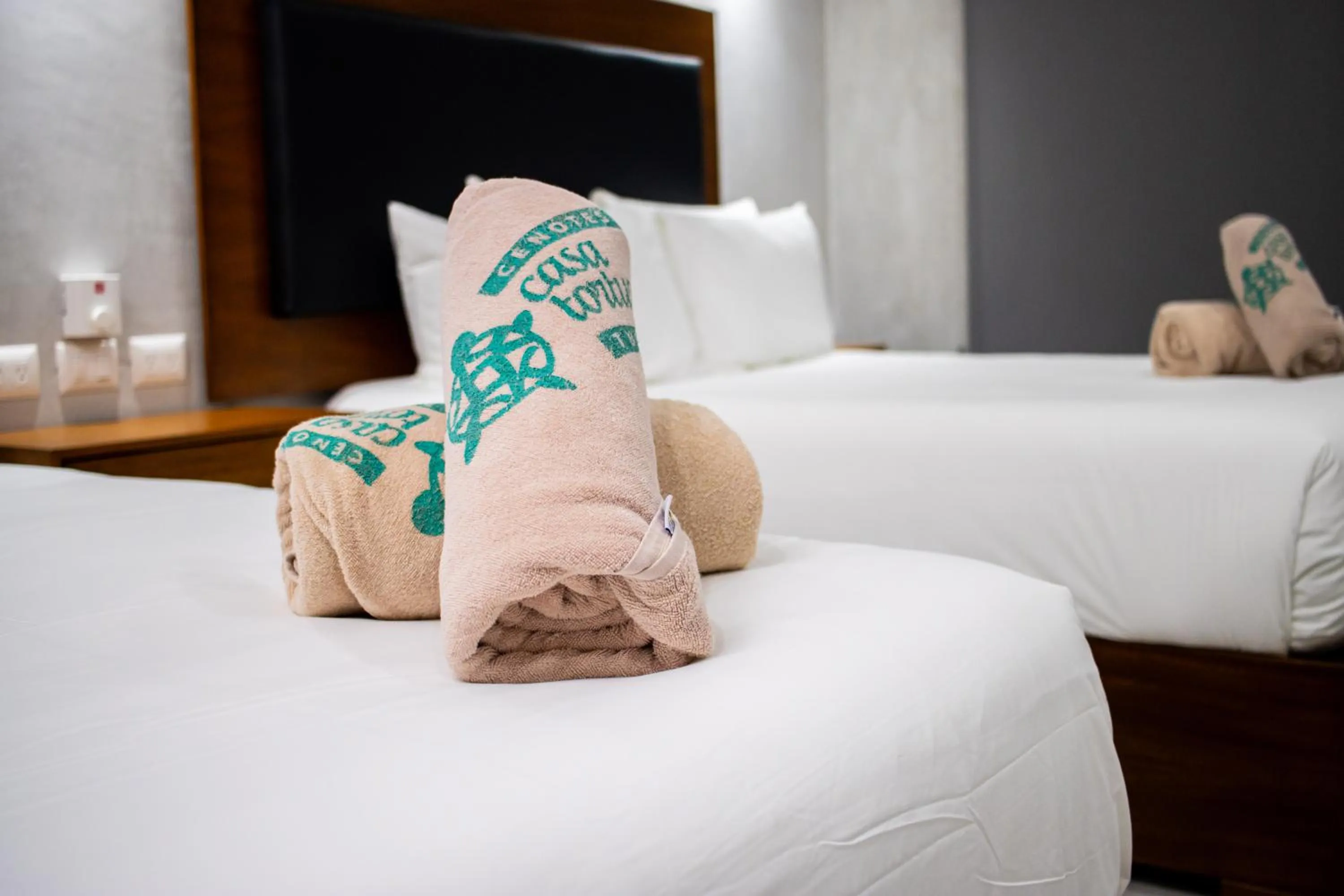 towels, Bed in Hotel Casa Tortuga Tulum - Cenotes Park Inclusive