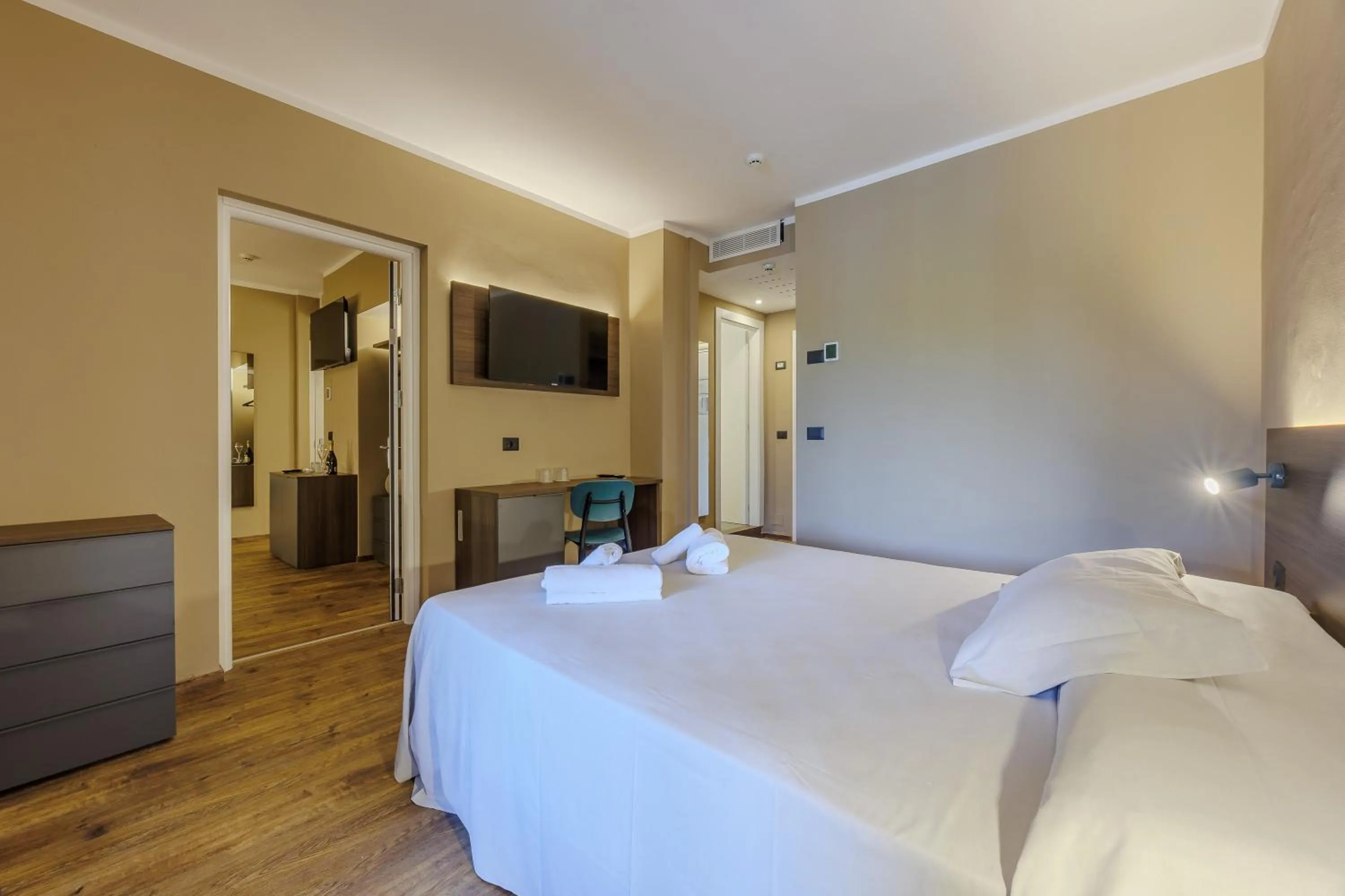 Bed in Hotel San Marco