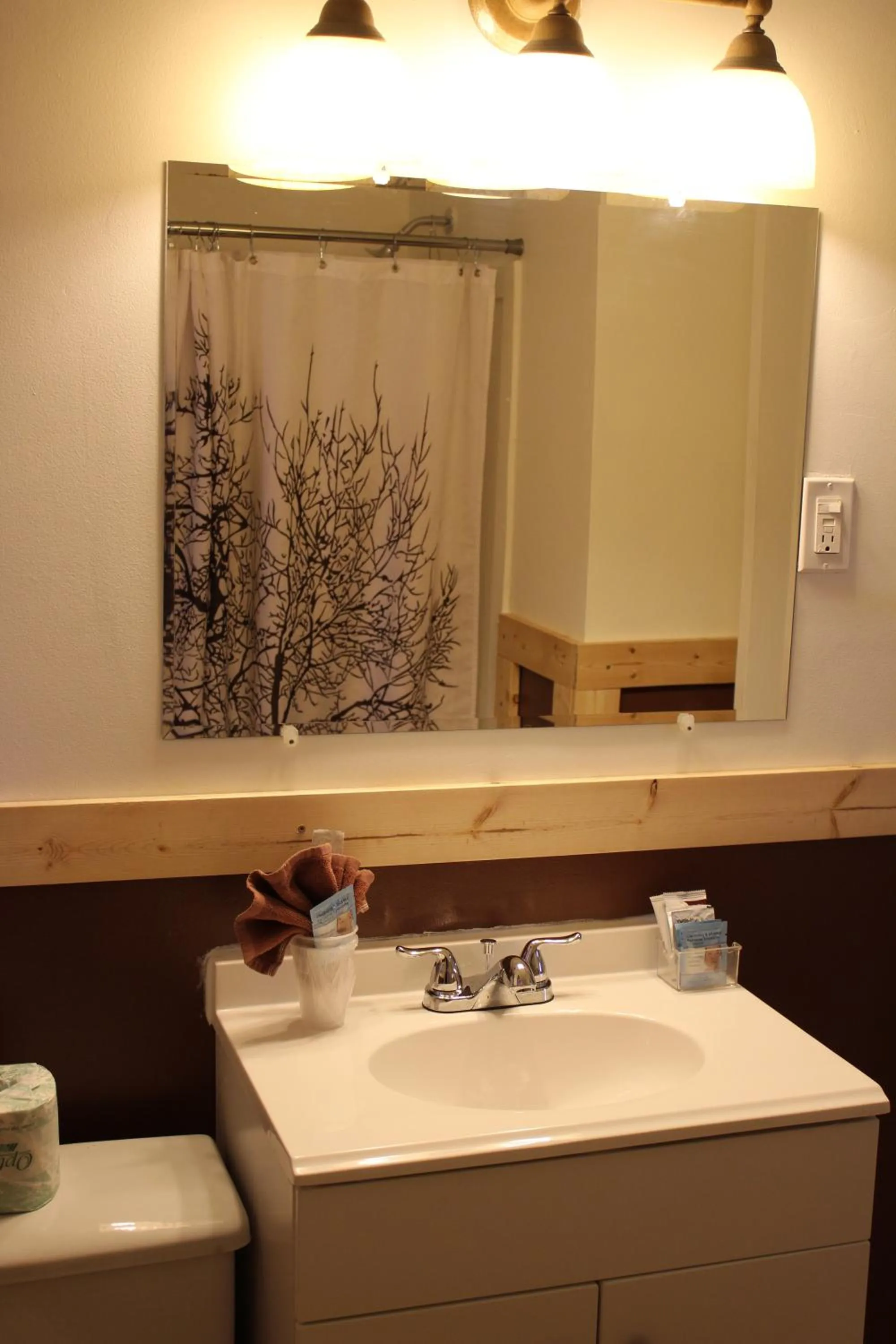 Shower in Trail's End Motel Downtown Lewistown