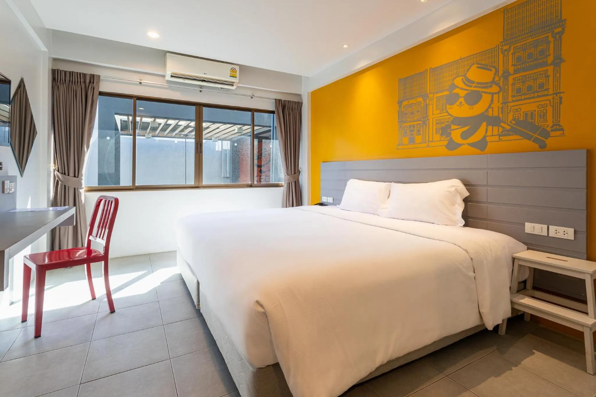 Bedroom, Bed in Recenta Style Phuket Town