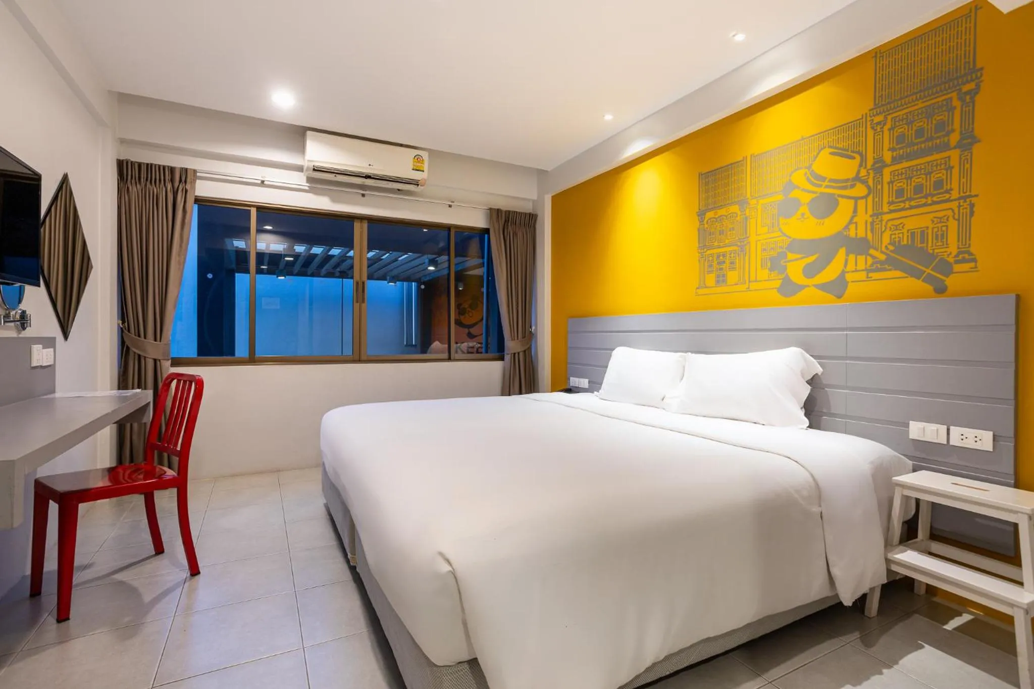 Bedroom, Bed in Recenta Style Phuket Town