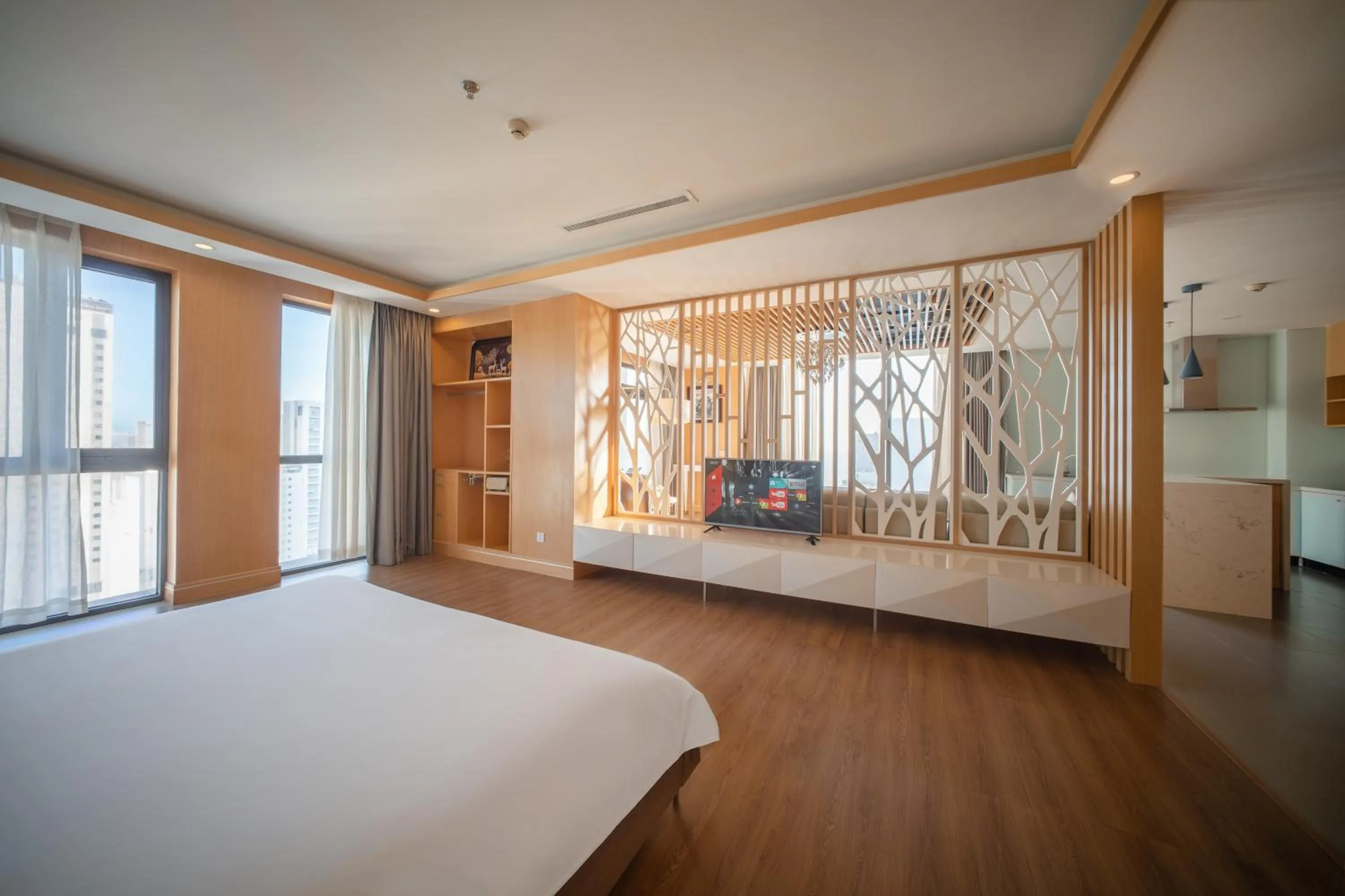Bed in Stella Maris Nha Trang Hotel