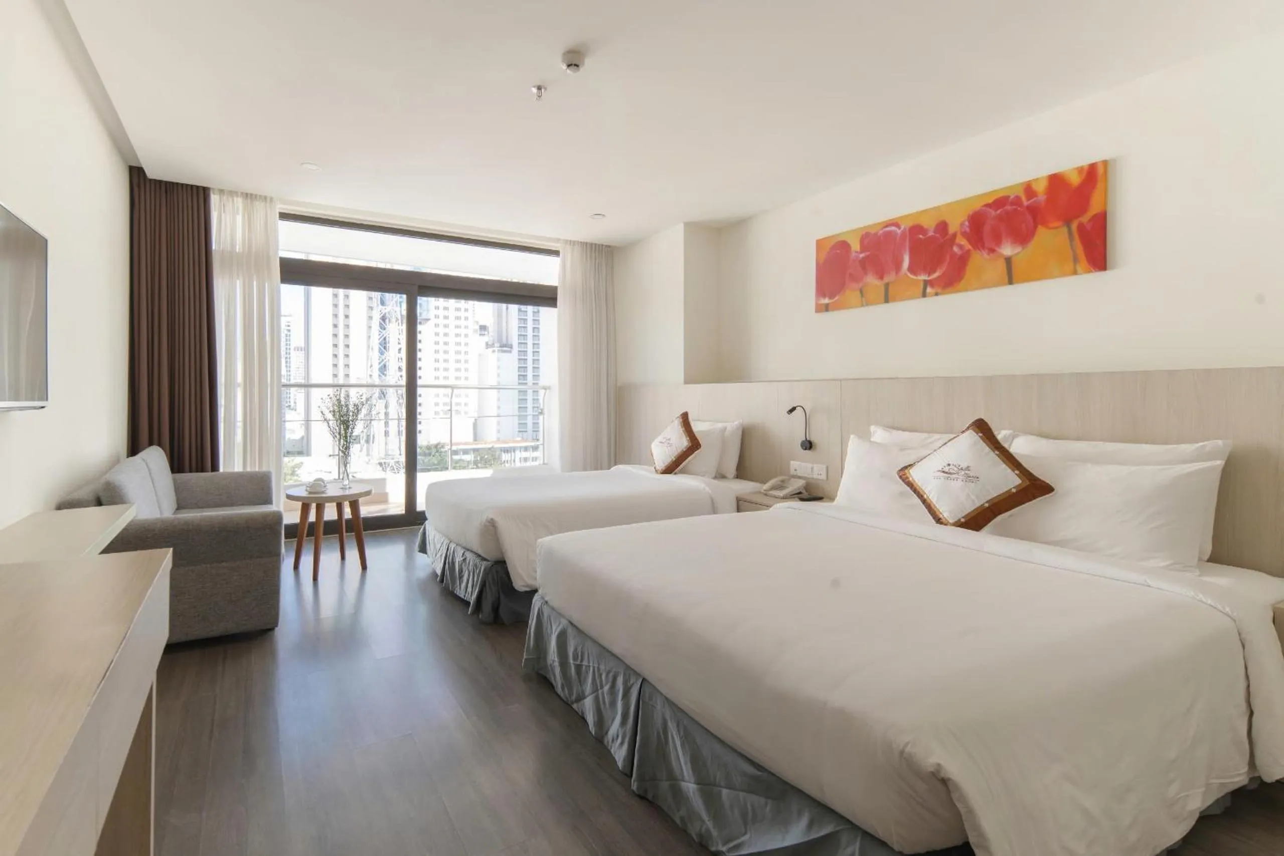 Bed in Stella Maris Nha Trang Hotel